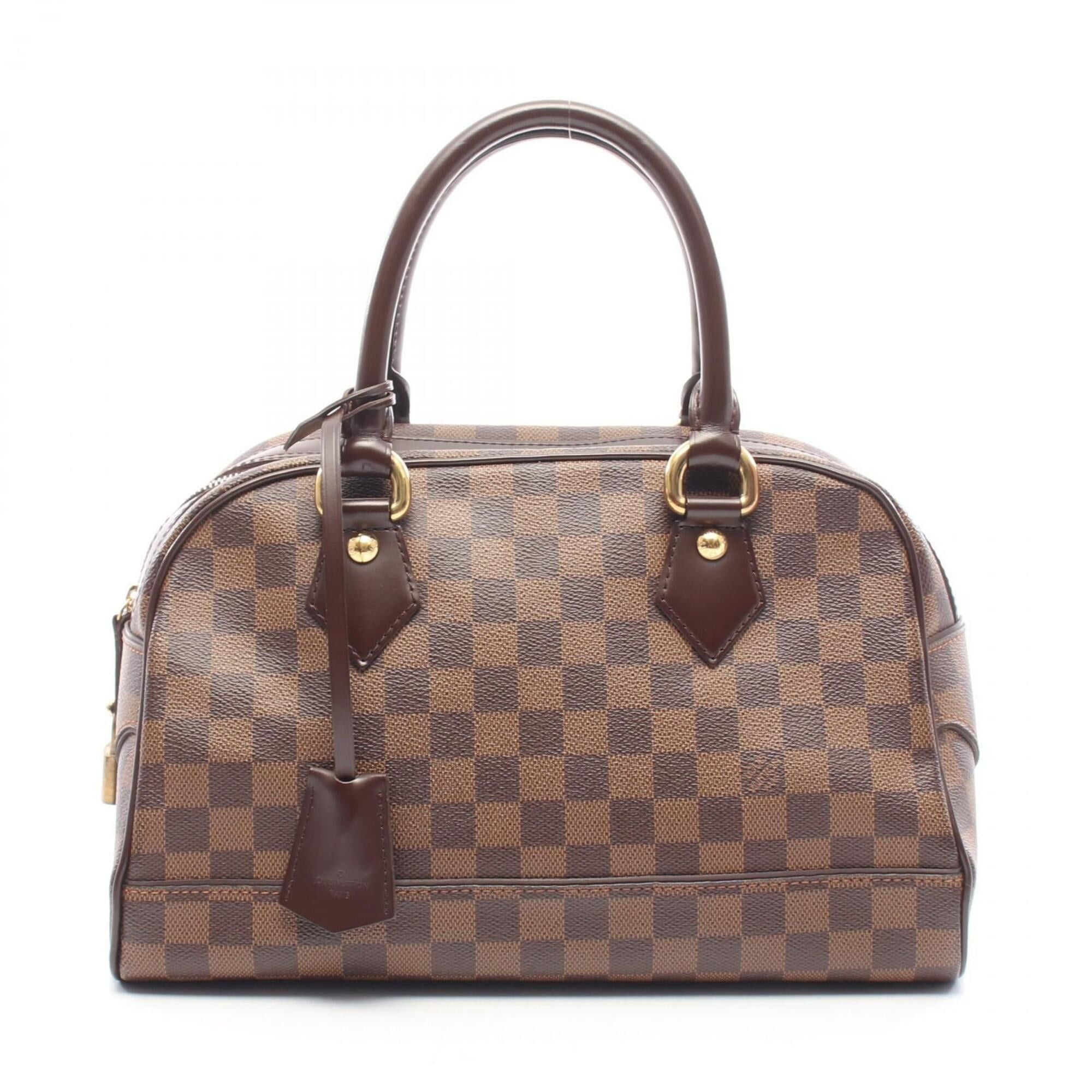 Louis Vuitton Louis Vuitton Duomo Handbag, Coated Canvas and Leather, Damier Pattern, Women's, Brown, N60008 Size ONE SIZE - 1 Thumbnail