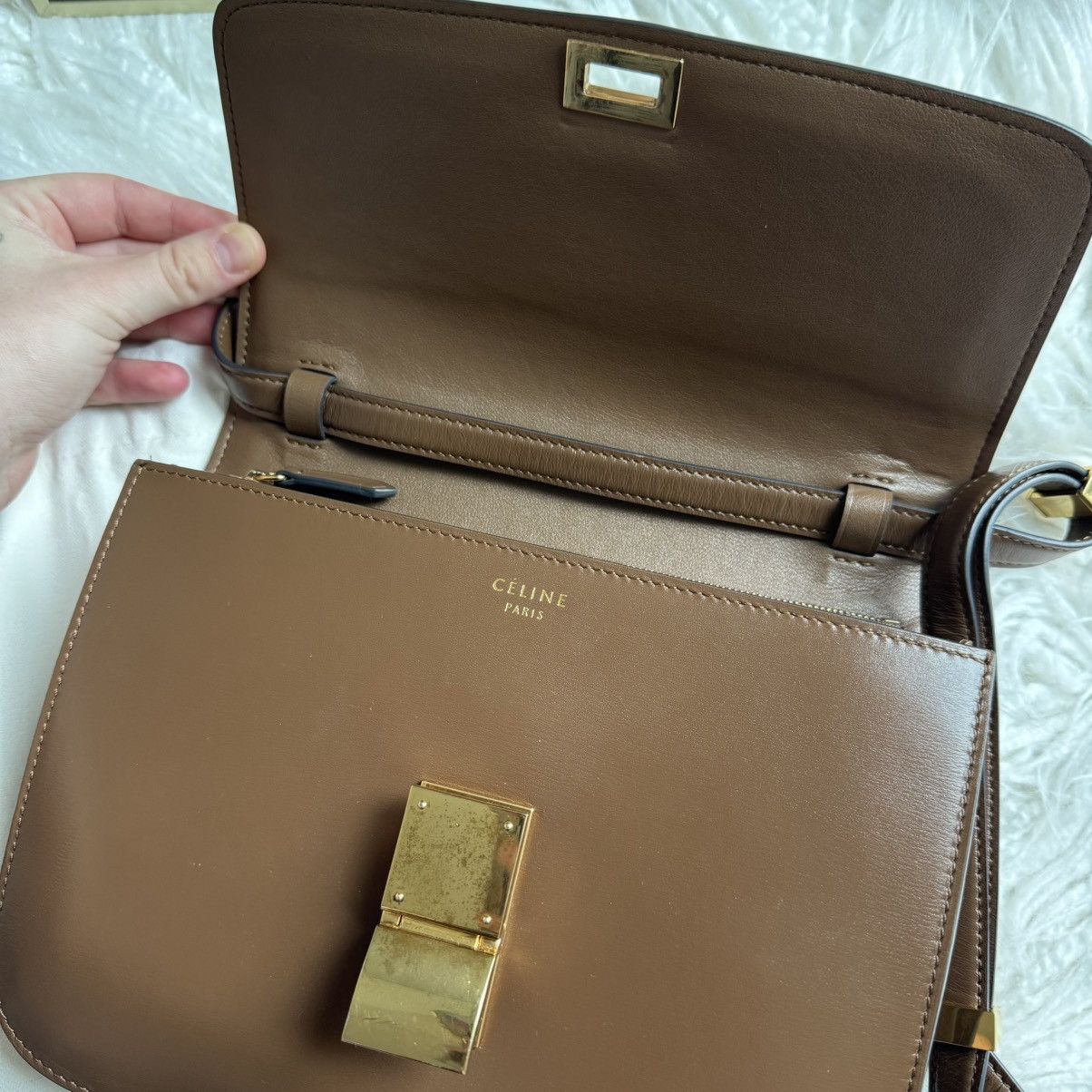 Celine Authentic Celine Classic Box Leather Bag Size ONE SIZE - 7 Thumbnail