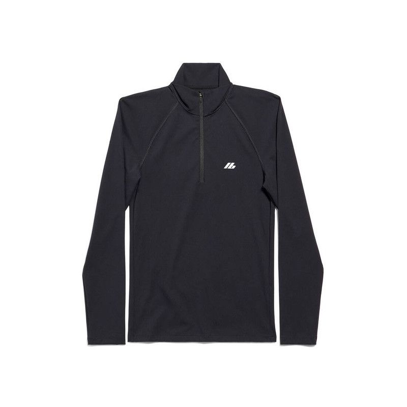 Balenciaga o1s1wg110426 Activewear Fitted Zip-Up Jacket in Black Size US L / EU 52-54 / 3 - 1 Thumbnail