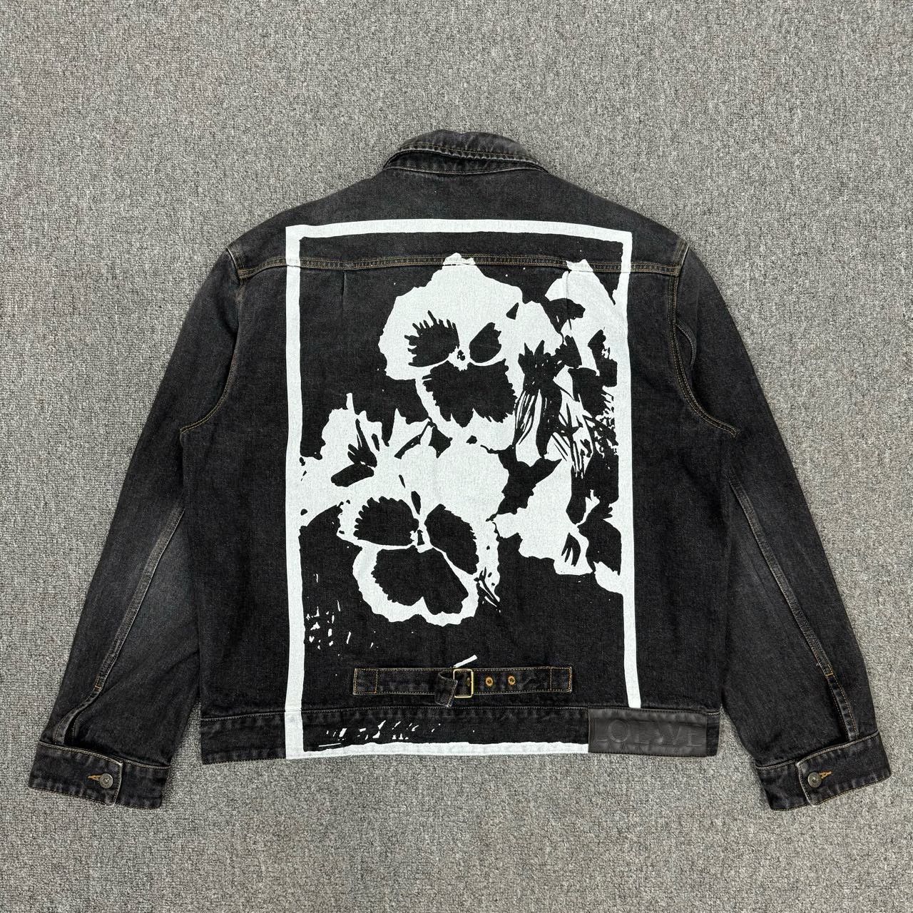 Loewe Loewe Black Back Marker Graffiti Leather Logo Jacket 2501-N Size US L / EU 52-54 / 3 - 2 Thumbnail