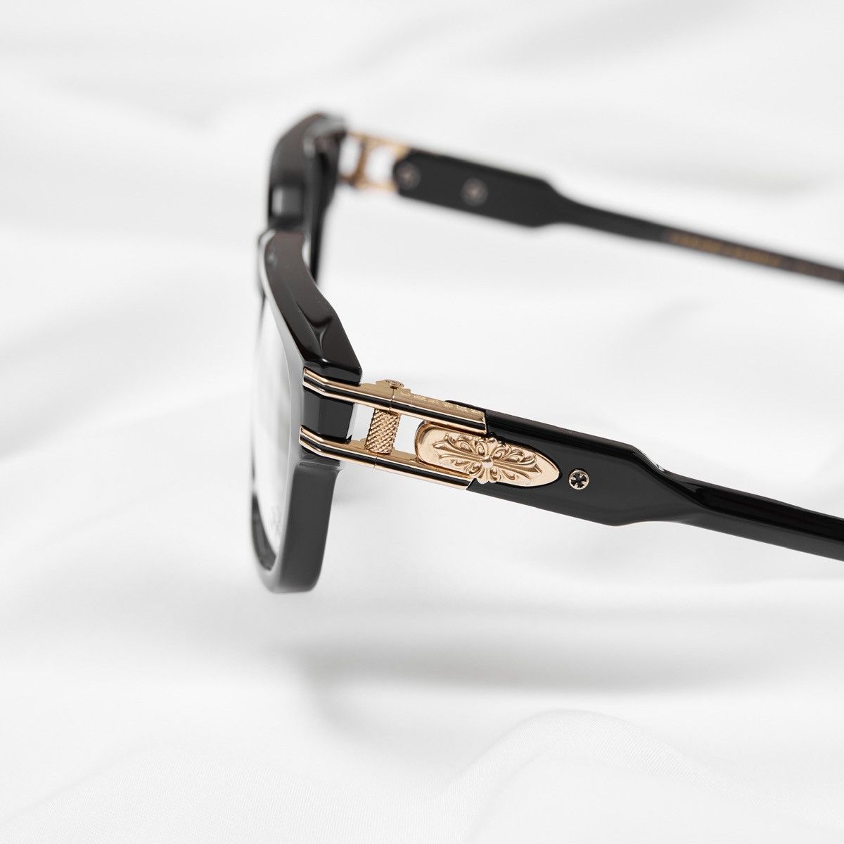 Chrome Hearts CHROME HEARTS BULGE BLACK GOLD PLATED GLASSES Size ONE SIZE - 4 Thumbnail