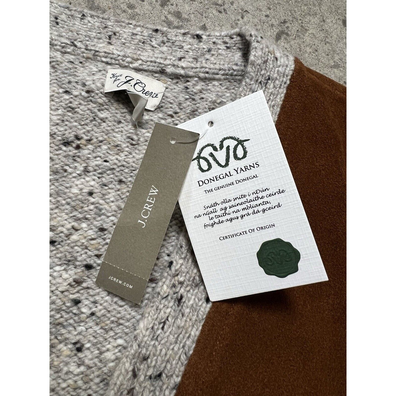 J.Crew Mens J Crew Wool And Italian Suede Cardigan NWT Size S Size S / US 4 / IT 40 - 4 Thumbnail
