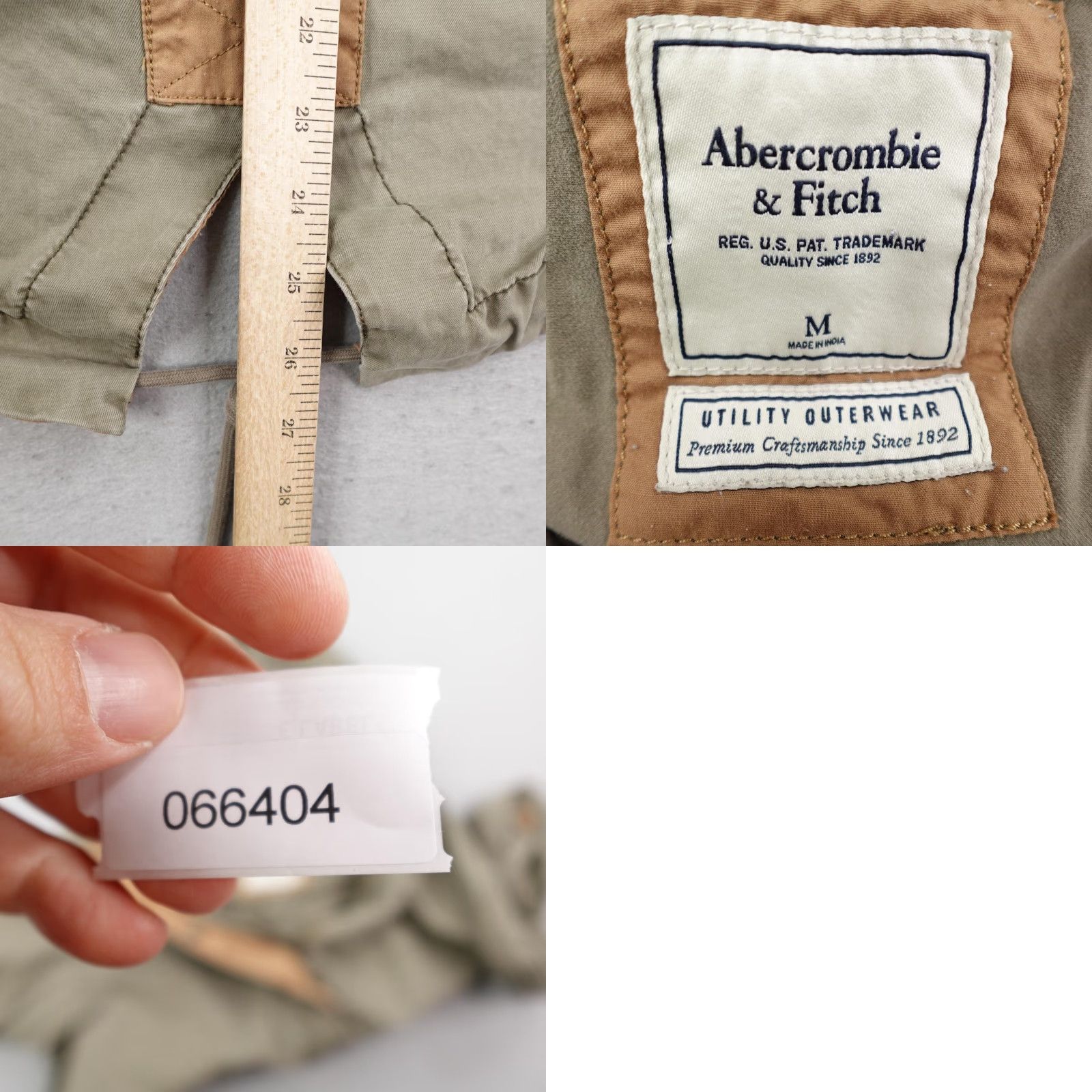 Abercrombie & Fitch Abercrombie Fitch Jacket Womens Medium Army Green Field Military Fish Tail Parka Size M / US 6-8 / IT 42-44 - 8 Thumbnail