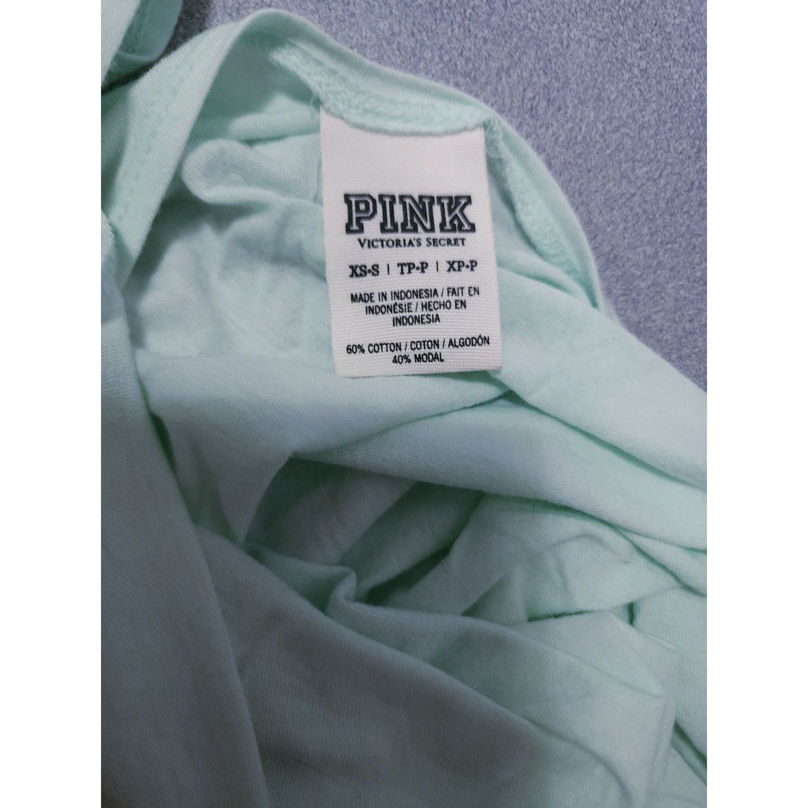 Victoria's Secret Victorias Secret off shoulder angels Light mint T-shirt Top Size XS / US 0-2 / IT 36-38 - 3 Thumbnail