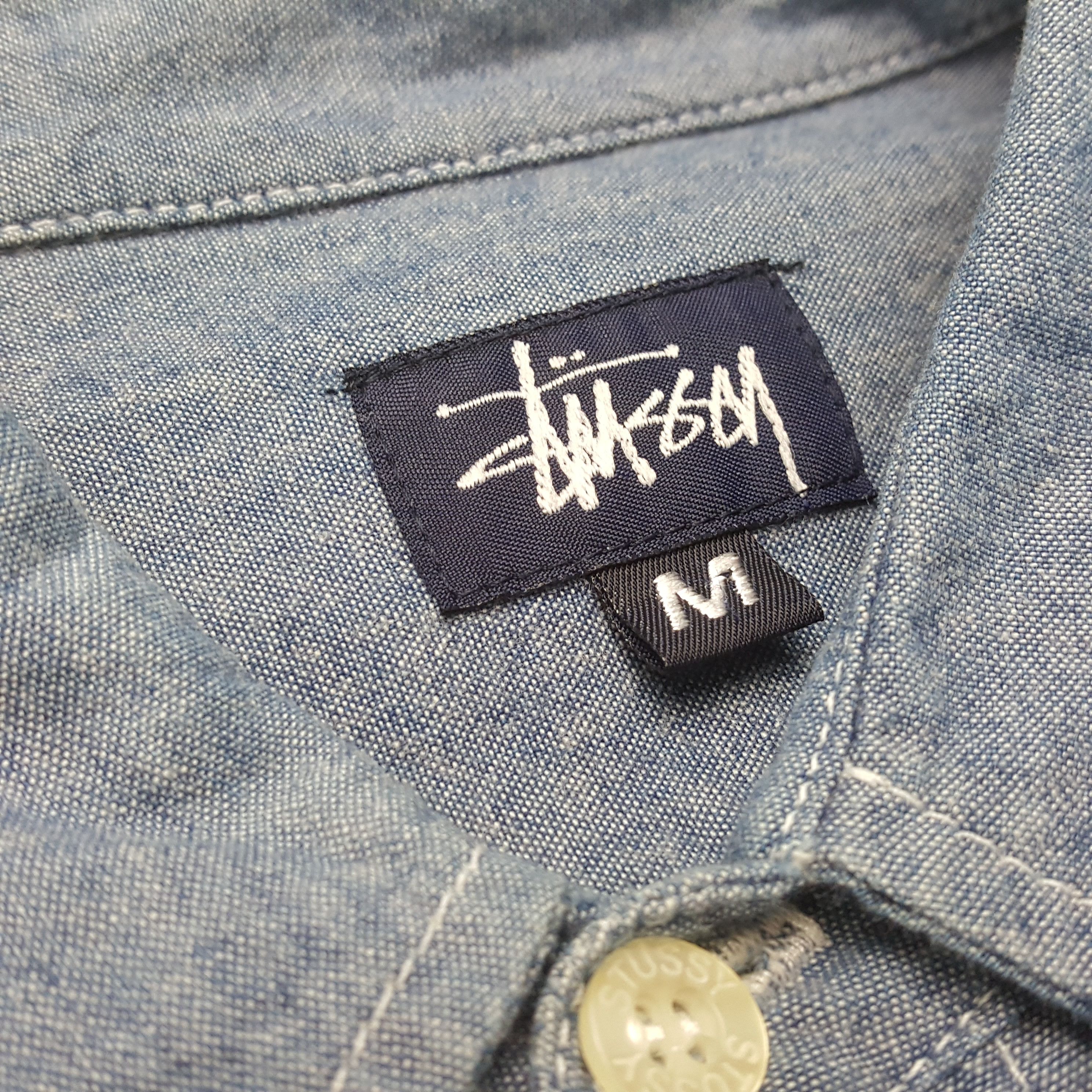 Stussy × Vintage Vintage STUSSY Streetwear Skateboard Denim Polos C294N24 Size US XL / EU 56 / 4 - 5 Thumbnail