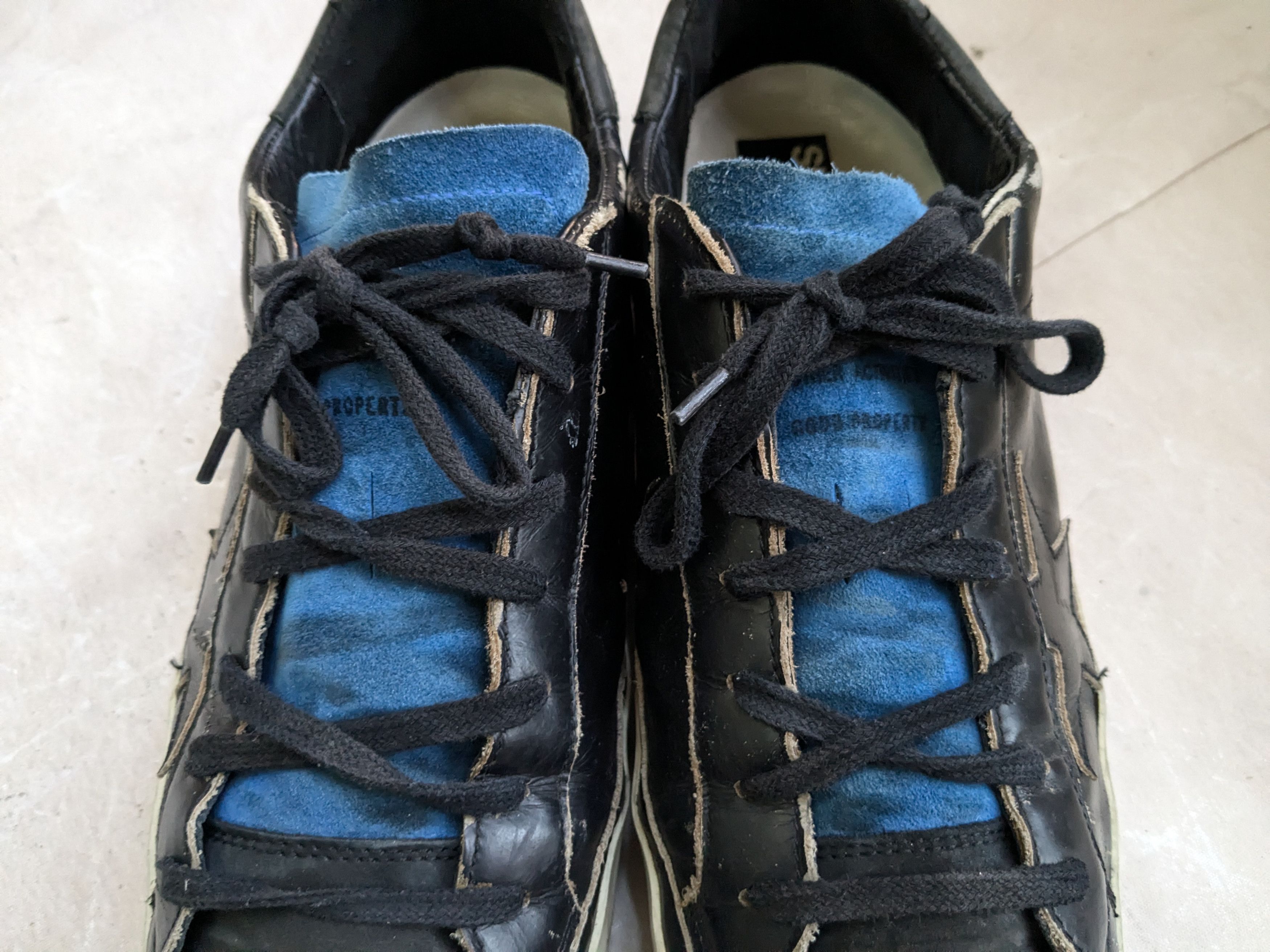 Golden Goose Golden Goose Superstar 12 45 Black Blue Low Tops Size US 12 / EU 45 - 2 Thumbnail