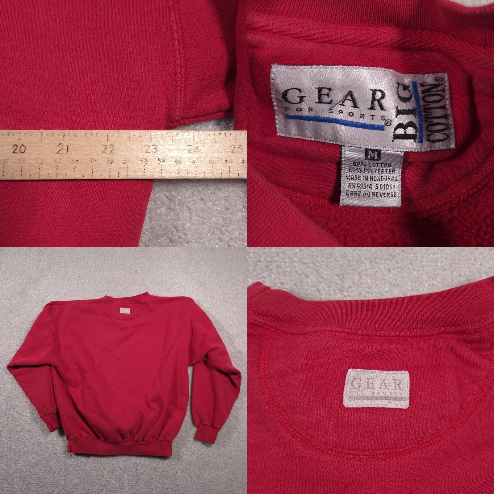 Vintage Coca-Cola Sweatshirt Mens M Red Graphic Print New York Chrysler Building Gear For Sports Pullover Cotton Polyester Size US M / EU 48-50 / 2 - 8 Thumbnail