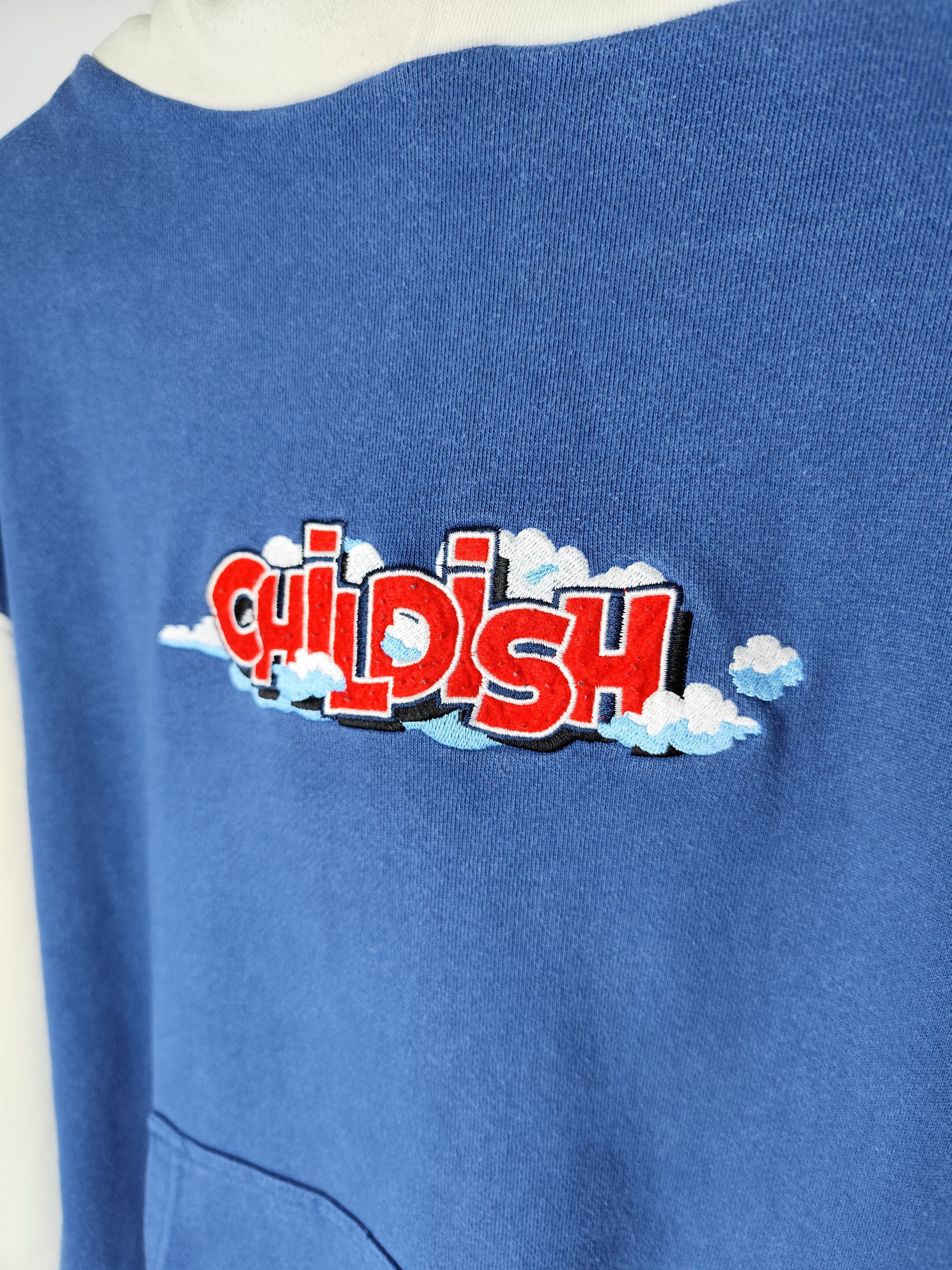 Vintage rare Y2k Childish Theme Park TGF Bro Hoodie Size S