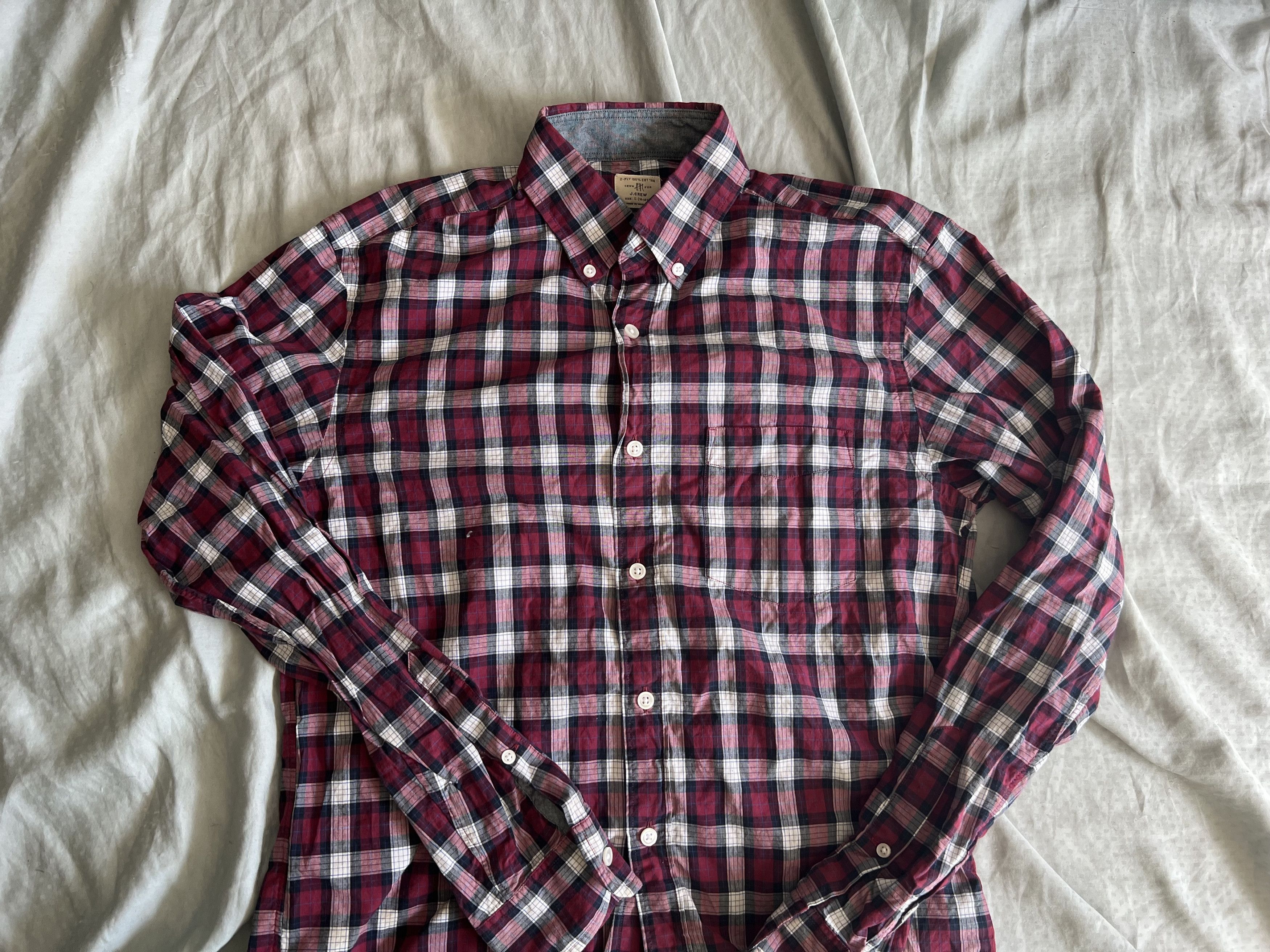 J.Crew J. Crew Tartan Plaid secret wash Button Up Shirt $69.50 Size US S / EU 44-46 / 1 - 2 Thumbnail