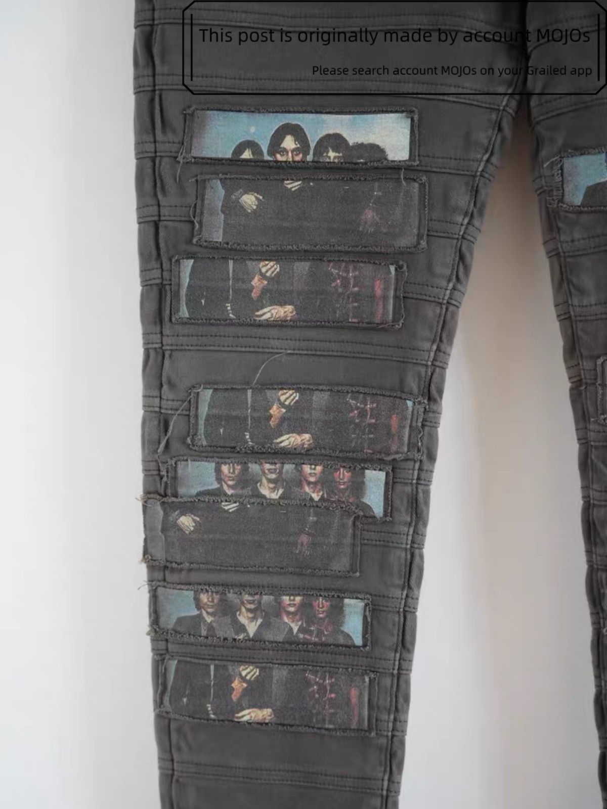 Undercover Sz 4 Undercover 15SS Patches Television Gray Denim mojos1410 Size US 32 / EU 48 - 3 Thumbnail