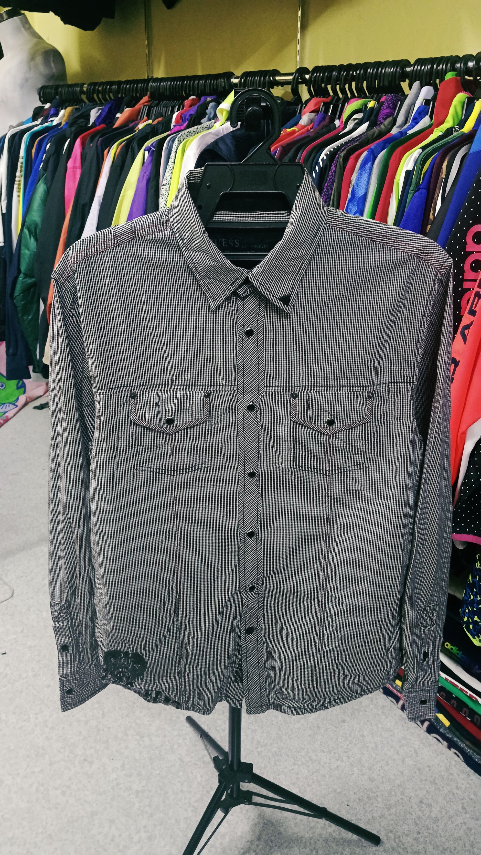 Guess × Vintage Vintage Guess Snap Button Up Shirt Size US S / EU 44-46 / 1 - 1 Thumbnail