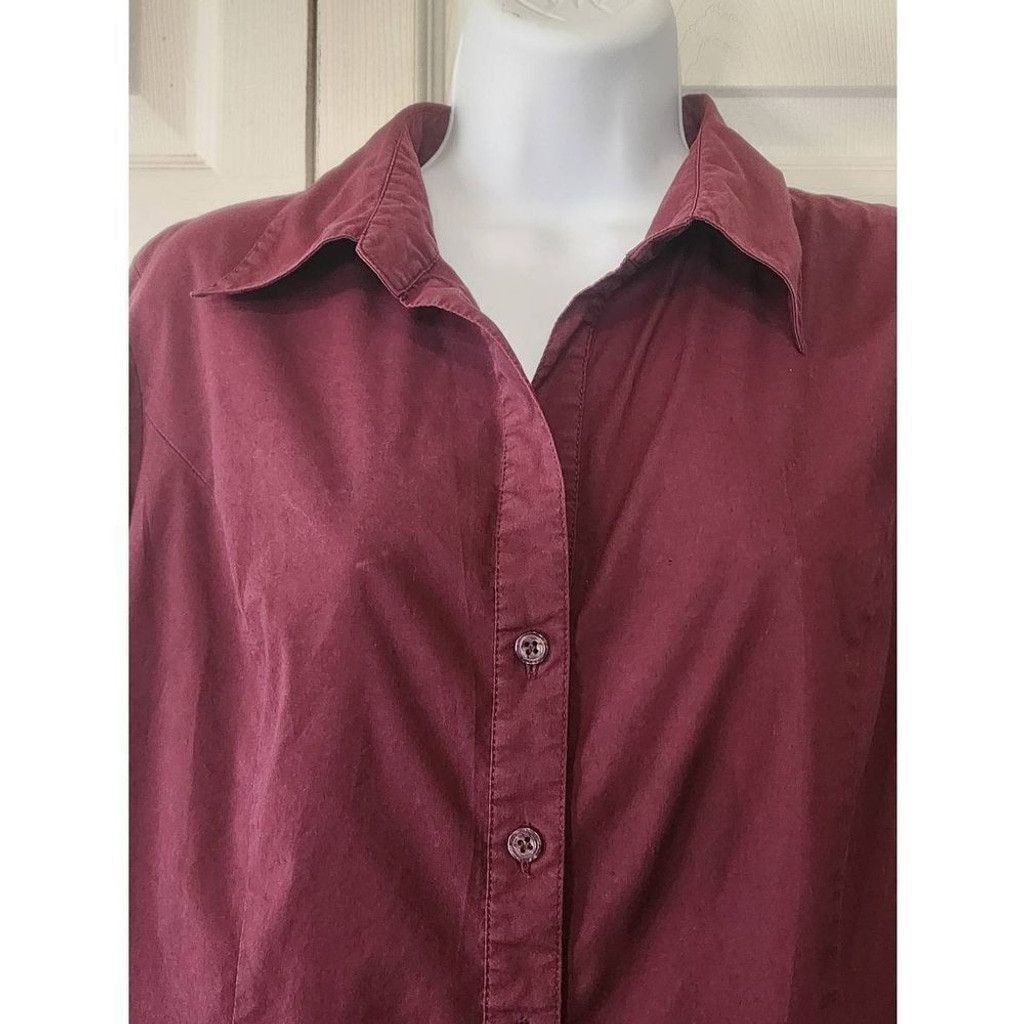 Other Apostrophe Marroon Blouse Size L / US 10 / IT 46 - 4 Thumbnail
