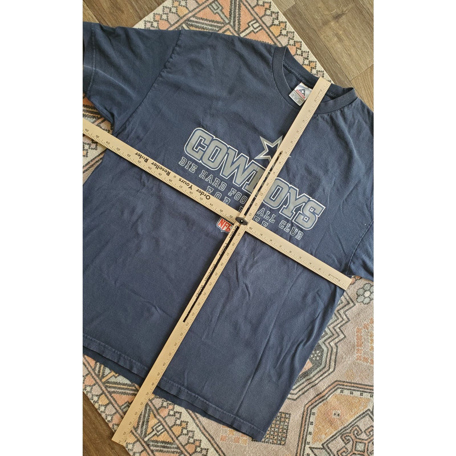 Alstyle Vintage Cowboys Die Hard Fan Alstyle Blue Shirt 2XL Size US XXL / EU 58 / 5 - 5 Thumbnail