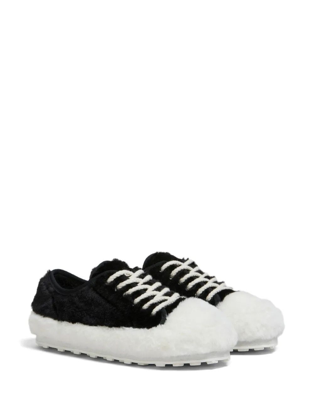 Marni o1w1db11125 Teddy Lace Up Sneakers in Black/White Size US 5 / IT 35 - 1 Thumbnail