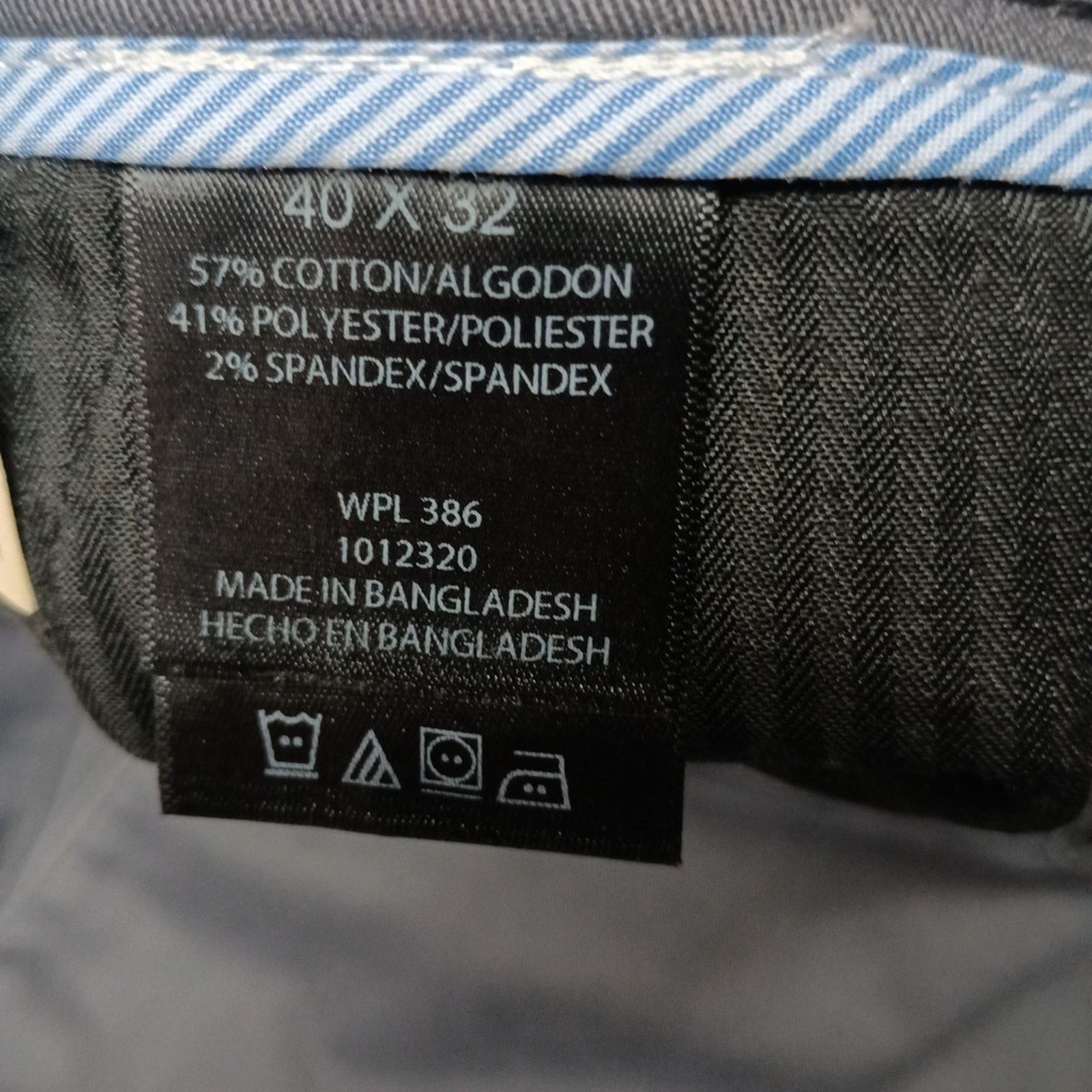 Haggar Haggar Performance Slacks Men's Size 40x32 Gray Straight Fit Size US 40 / EU 56 - 6 Thumbnail