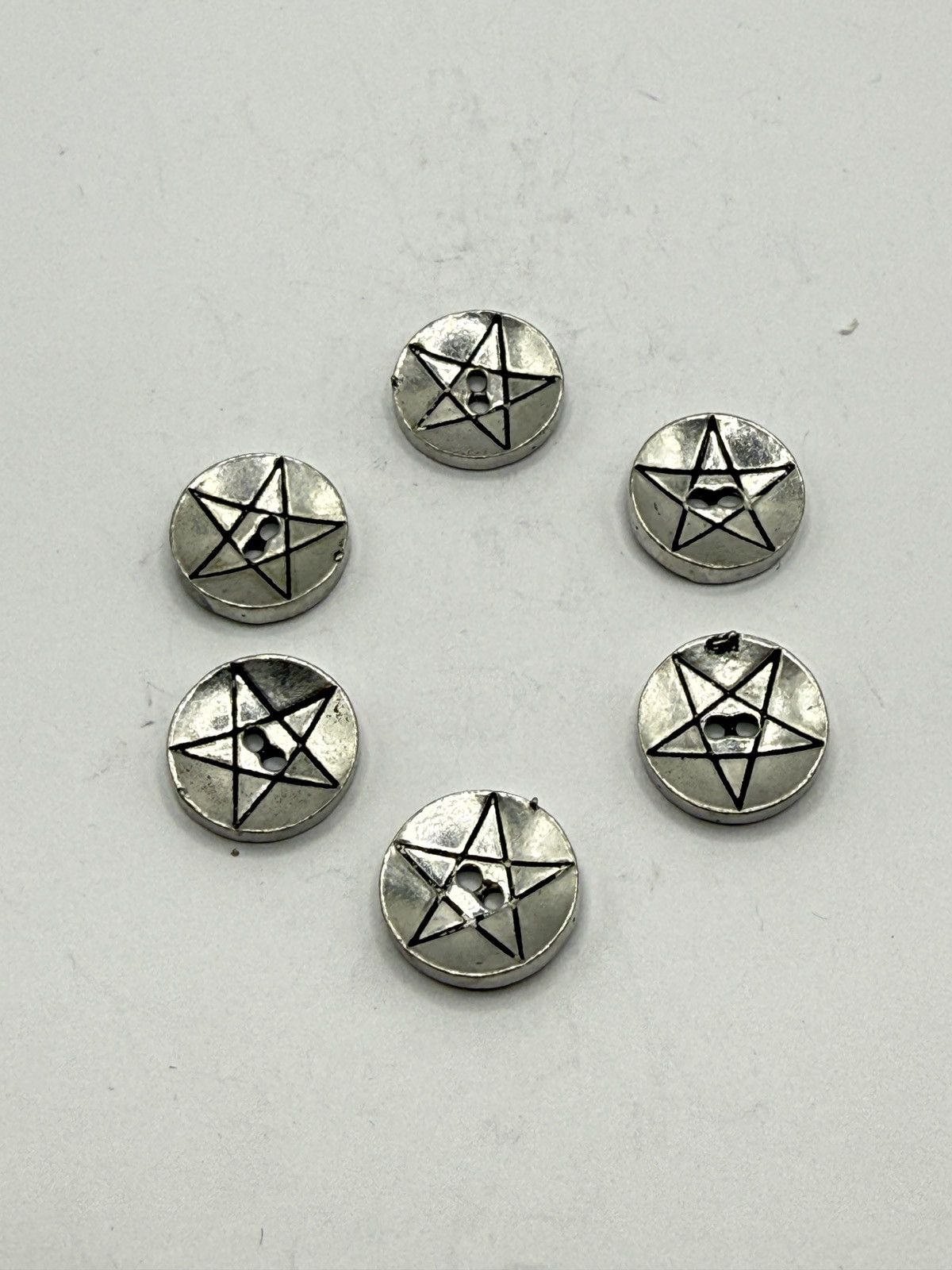 Seditionaries Alchemy England Pentagram Charms biker/goth chrome erd Size ONE SIZE - 3 Thumbnail