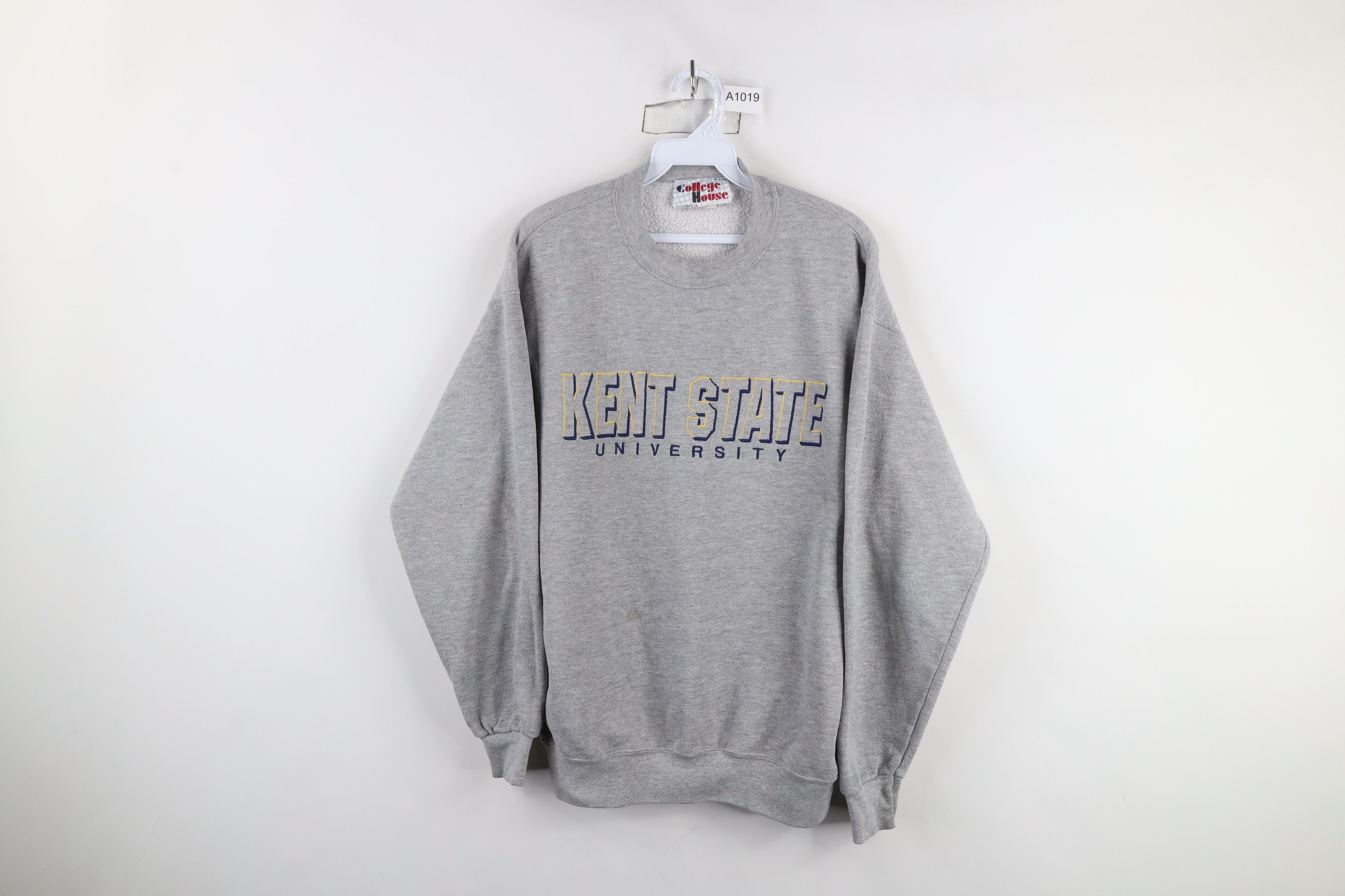 Vintage Vintage 90s Shadow State University Crewneck Sweatshirt USA Size US M / EU 48-50 / 2 - 1 Thumbnail