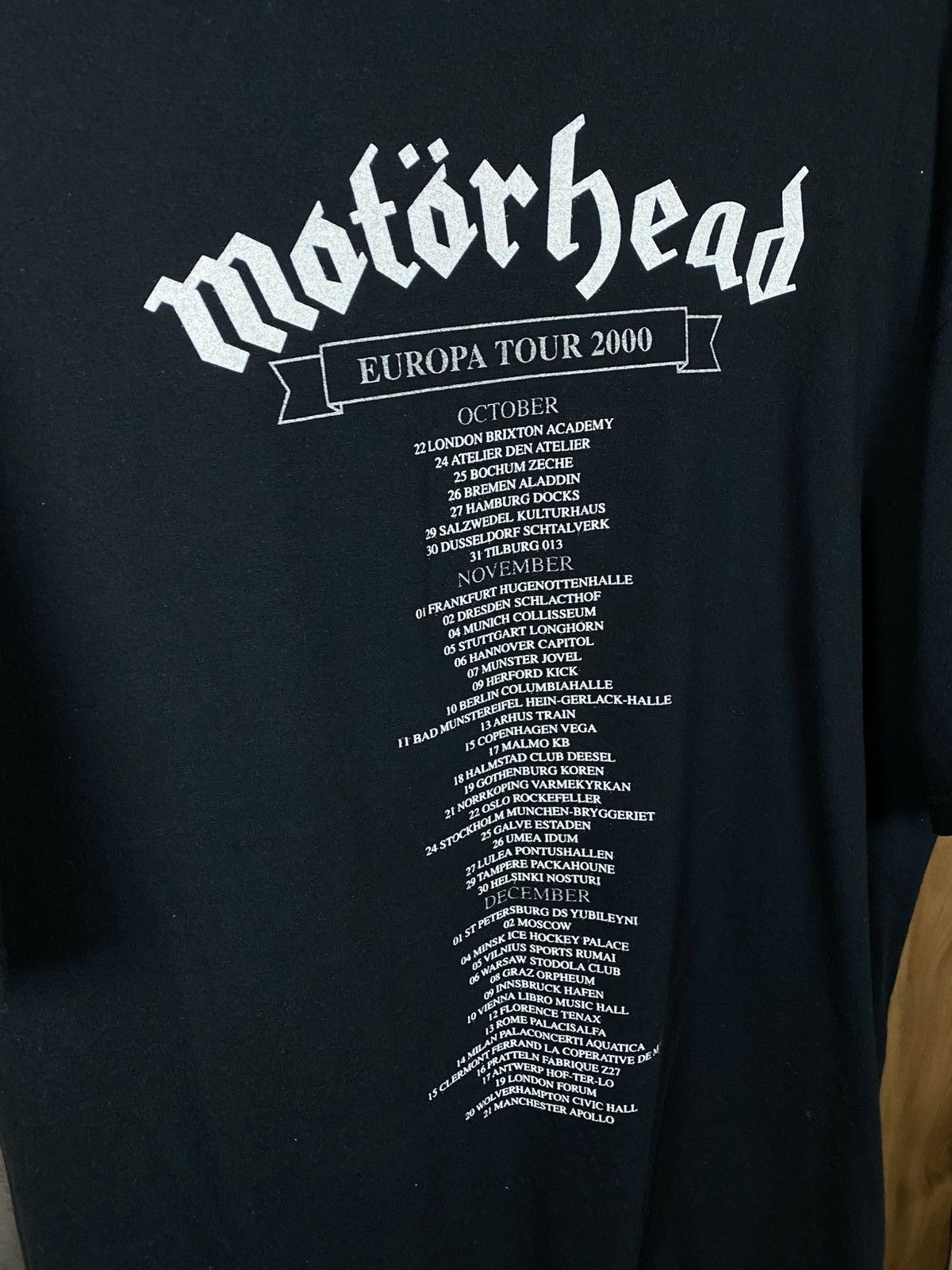 Band Tees 🎸Vintage 2000 T-Shirt Motörhead Europe Tour Band Rock Tee🎸 Size US XL / EU 56 / 4 - 4 Thumbnail