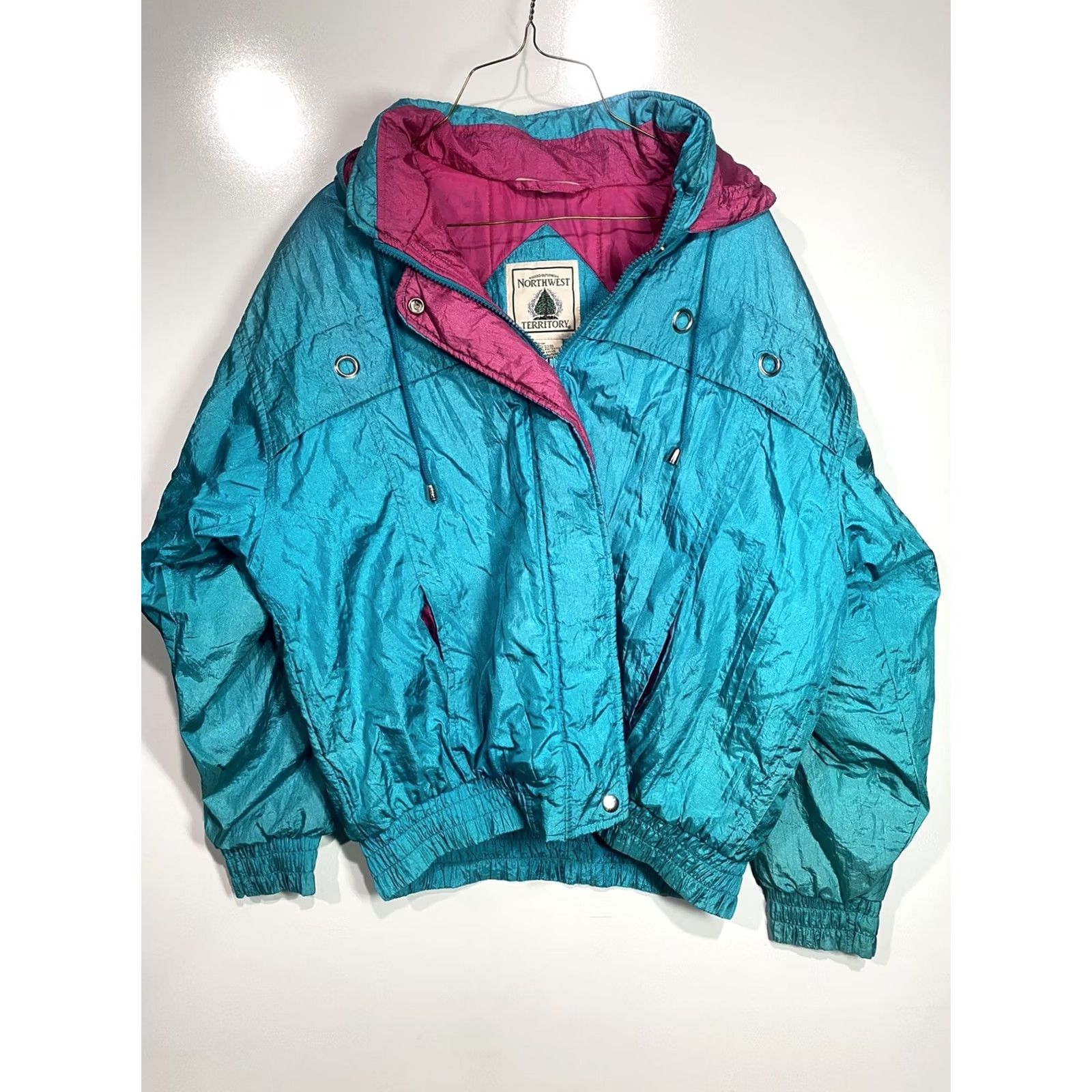Weatherproof VINTAGE NORTHWEST TERRITORY RUGGED OUTWEAR WEATHERPROOF JACKET Women’s M Teal Size M / US 6-8 / IT 42-44 - 3 Thumbnail