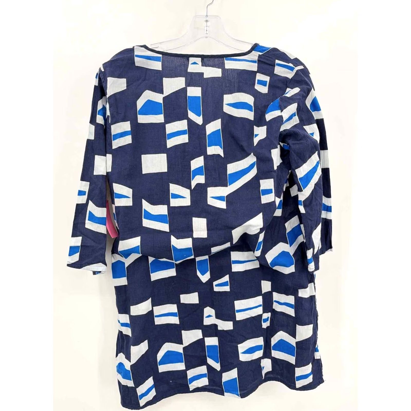 Vintage J Crew Navy Tunic Blouse Small Size S / US 4 / IT 40 - 2 Thumbnail