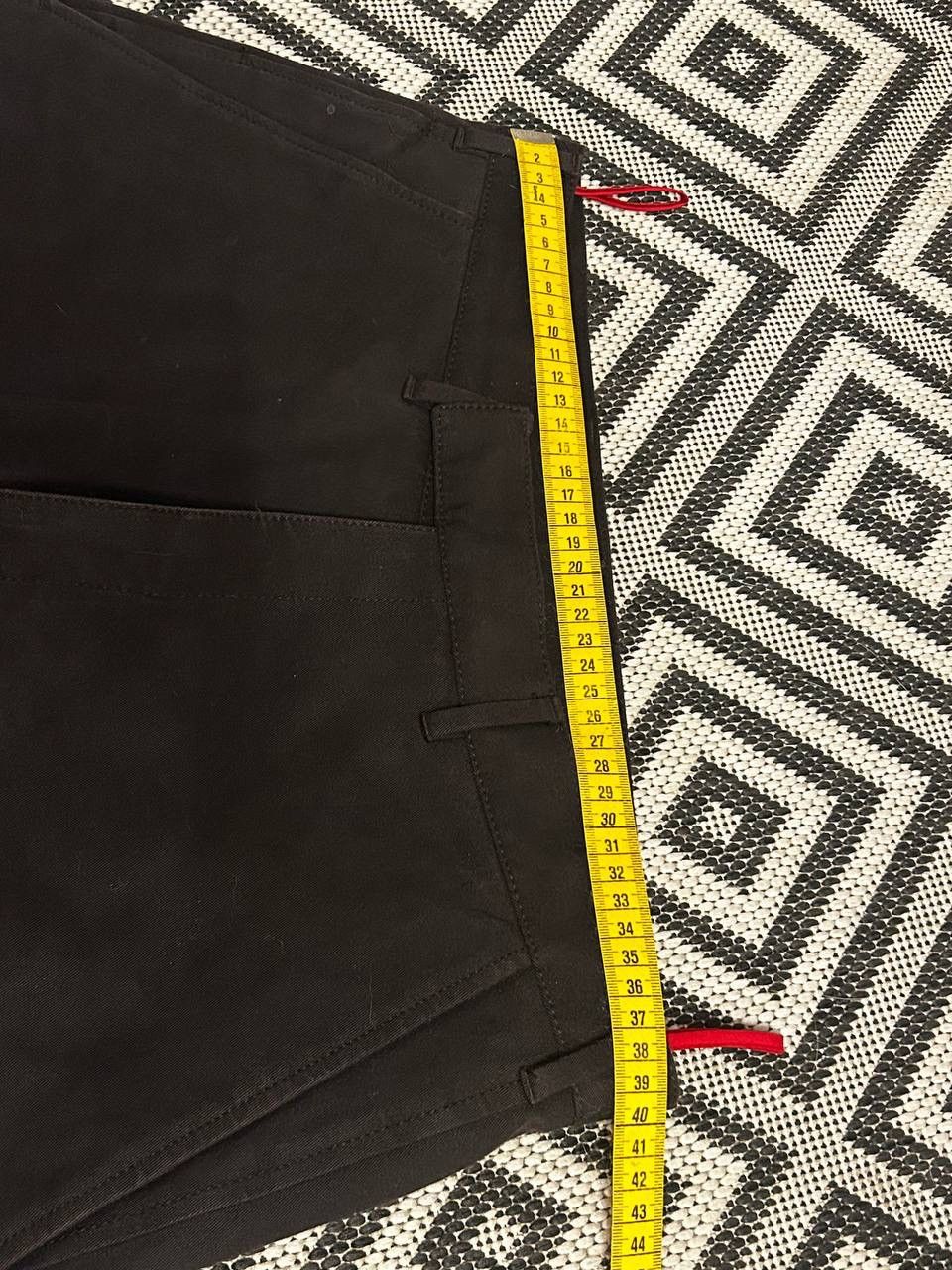 Prada Technical Red Tab Trousers nylon pants black w32