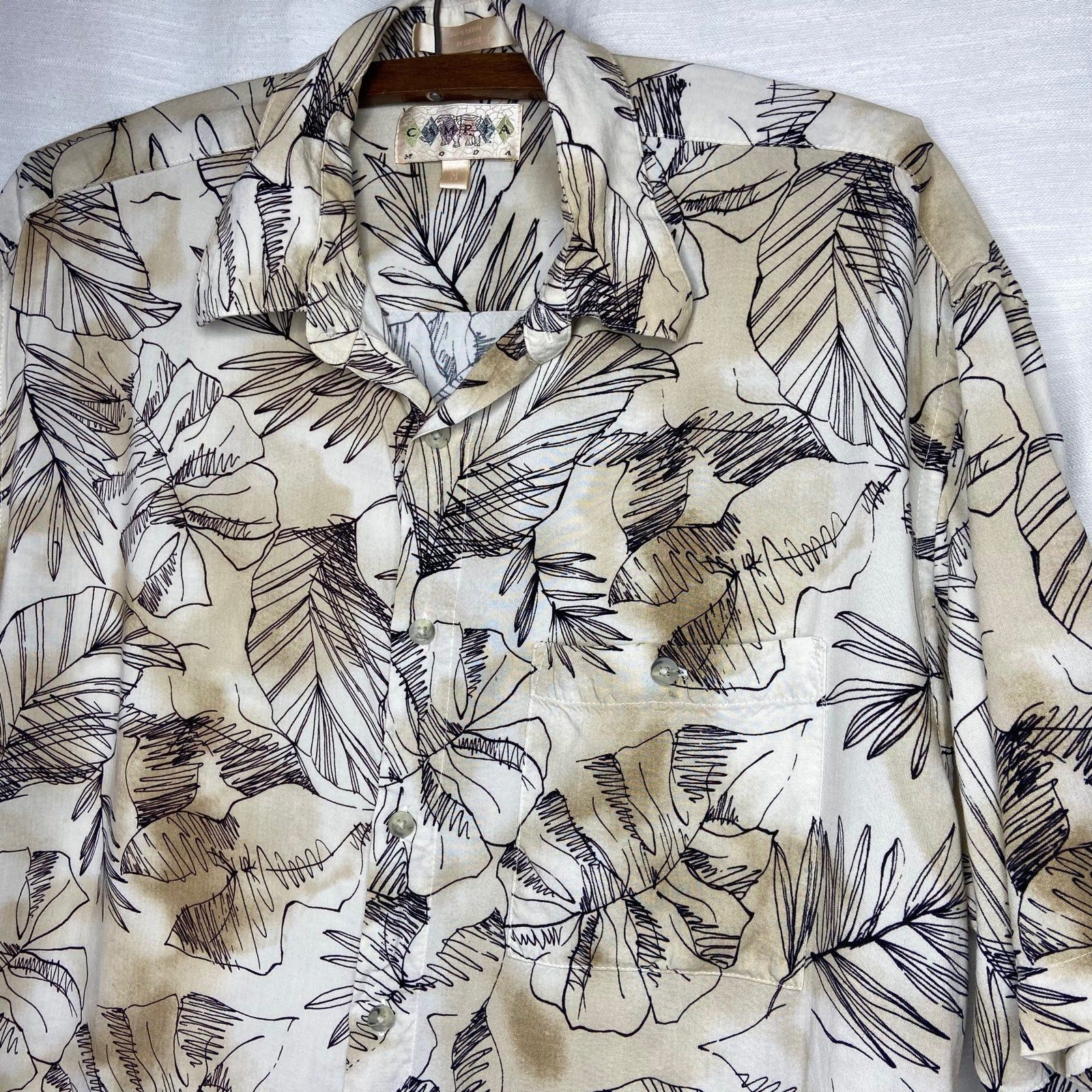 Campia Moda Vintage Campia Moda Banana Leaf Hawaiian Shirt Size US M / EU 48-50 / 2 - 4 Thumbnail