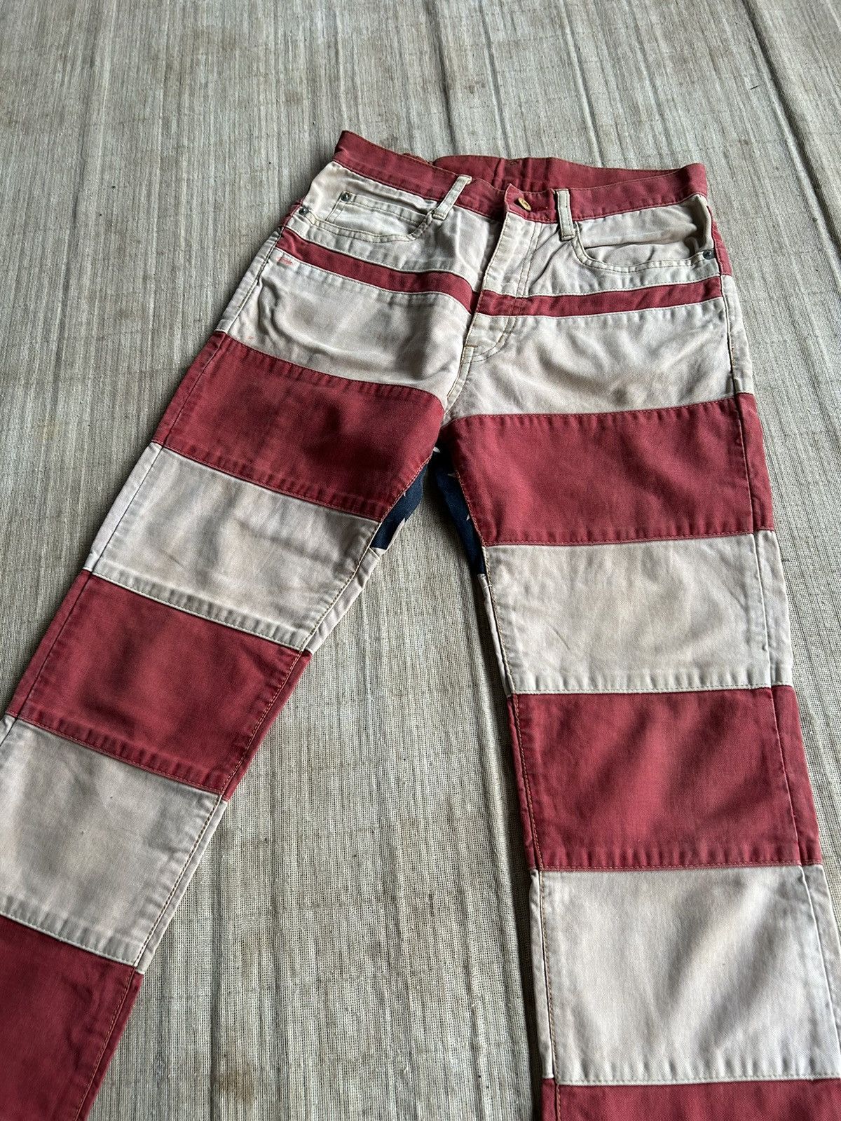 Hysteric Glamour × Japanese Brand Vintage HYSTERIC GLAMOUR Kinky American Flag Jeans Size US 27 - 4 Thumbnail