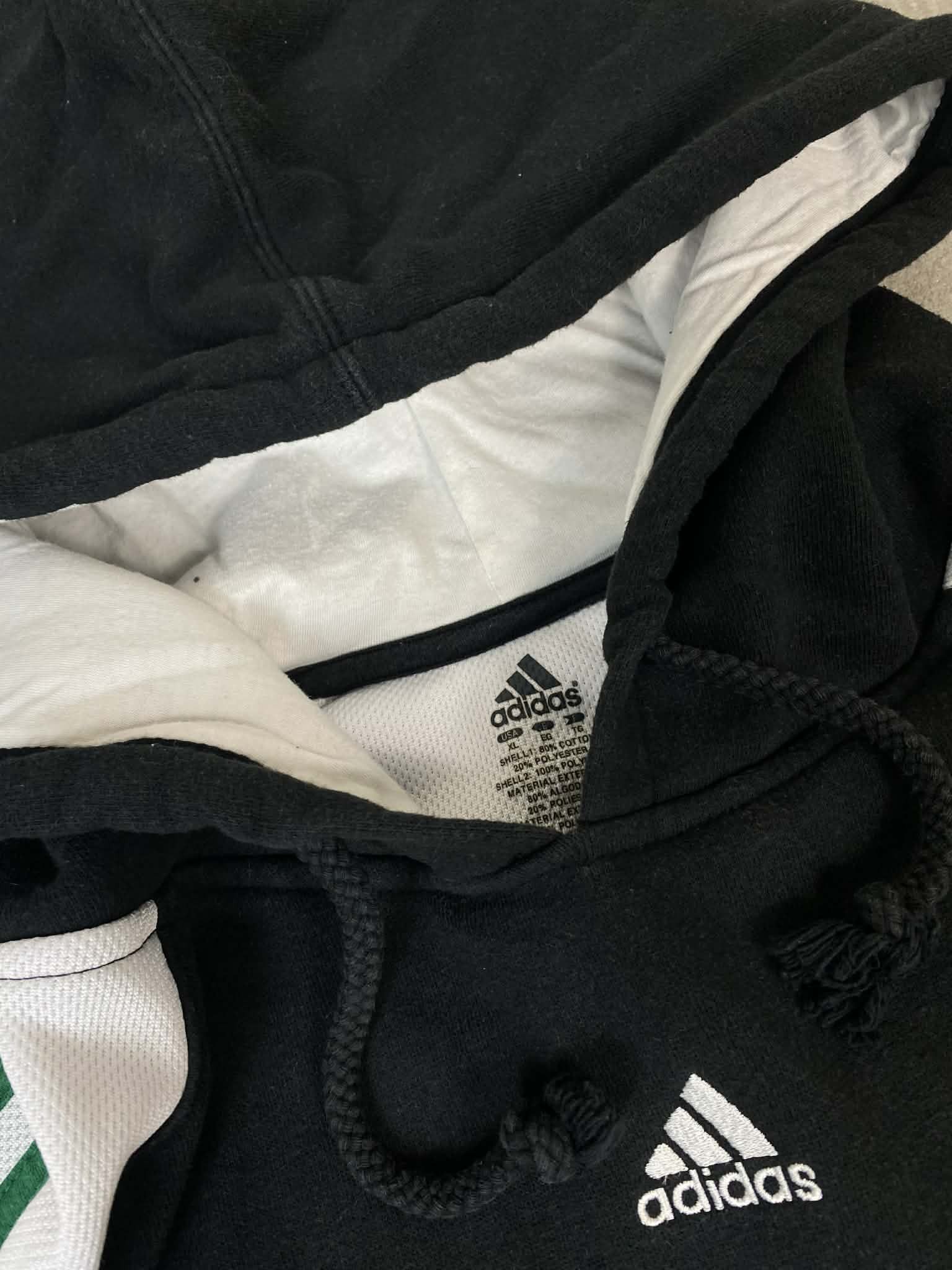 Adidas Adidas Black Hoodie Celtics 2010s Hoodie Size US XL / EU 56 / 4 - 17 Thumbnail