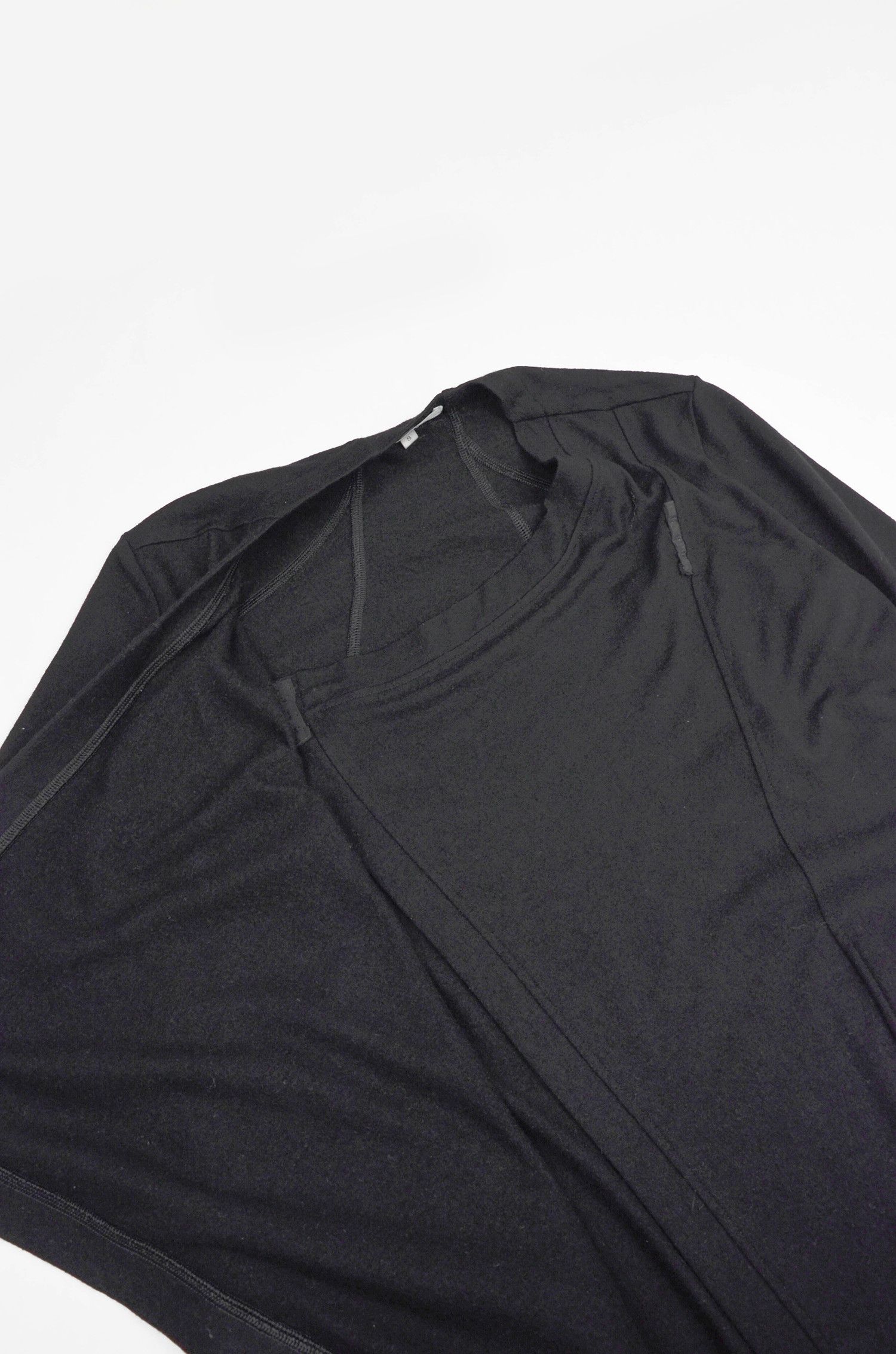 Helmut Lang Helmut Lang Draped Asymmetric Wool Cardigan - Size S Size US S / EU 44-46 / 1 - 7 Thumbnail