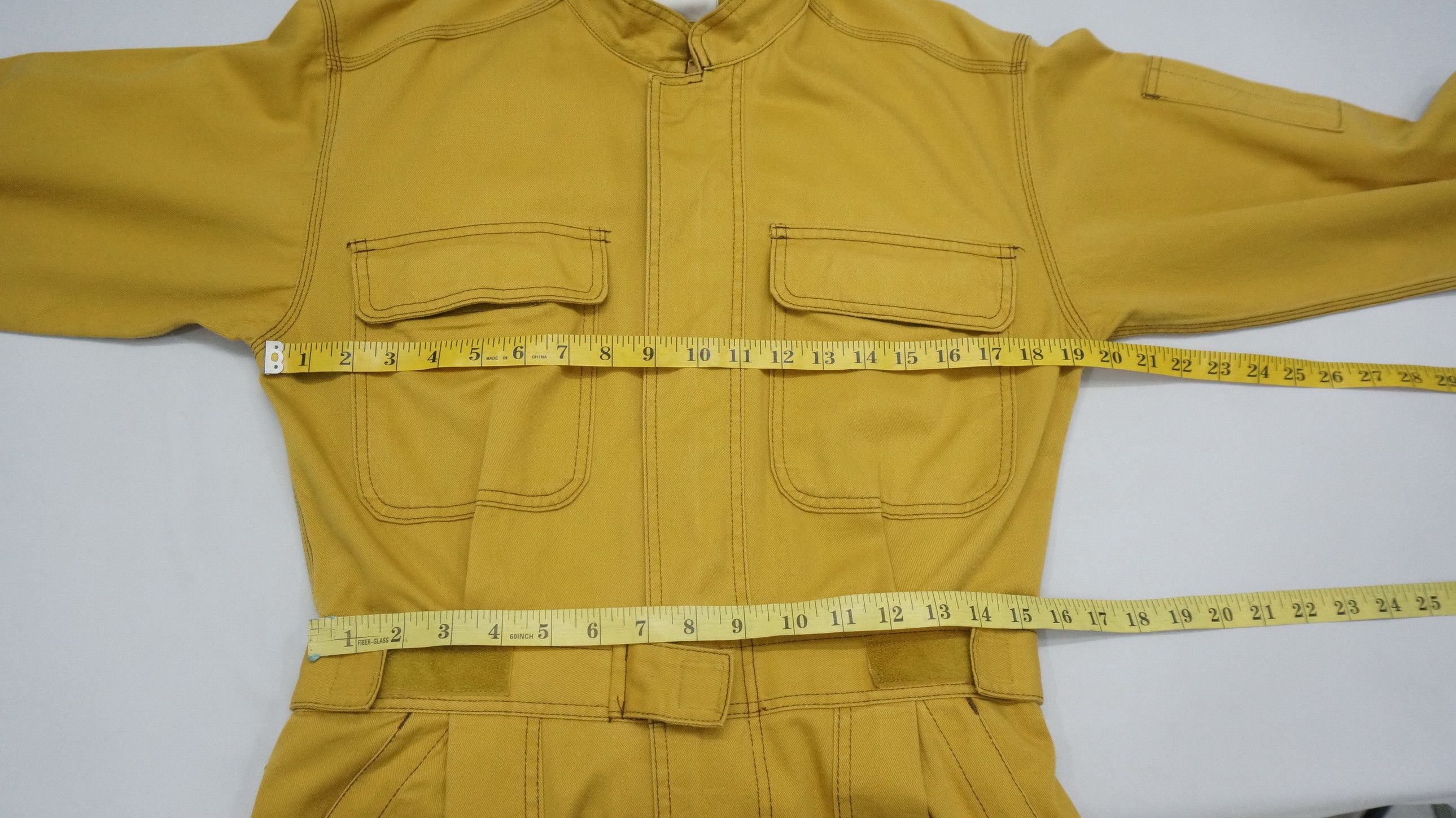 Japanese Brand Vintage TOYOTA Mustard Uniform coverall Size US 31 - 11 Thumbnail