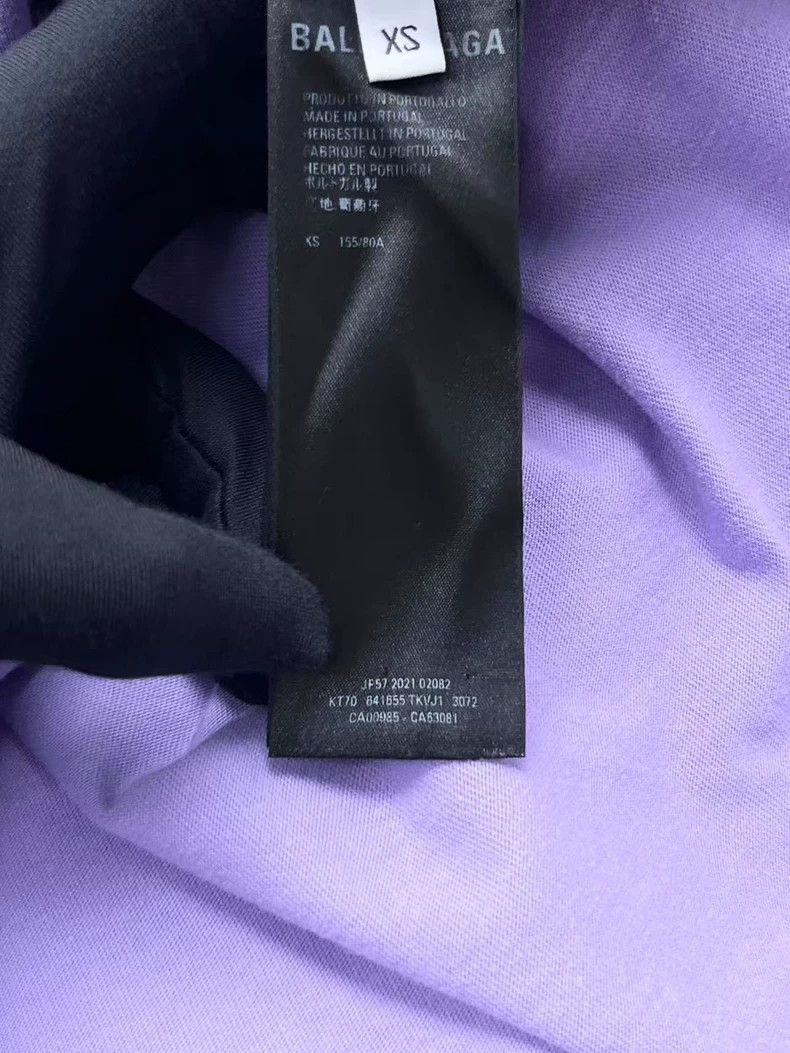 Balenciaga Balenciaga Taro purple embroidered waves cola logo short s Size US XS / EU 42 / 0 - 5 Thumbnail