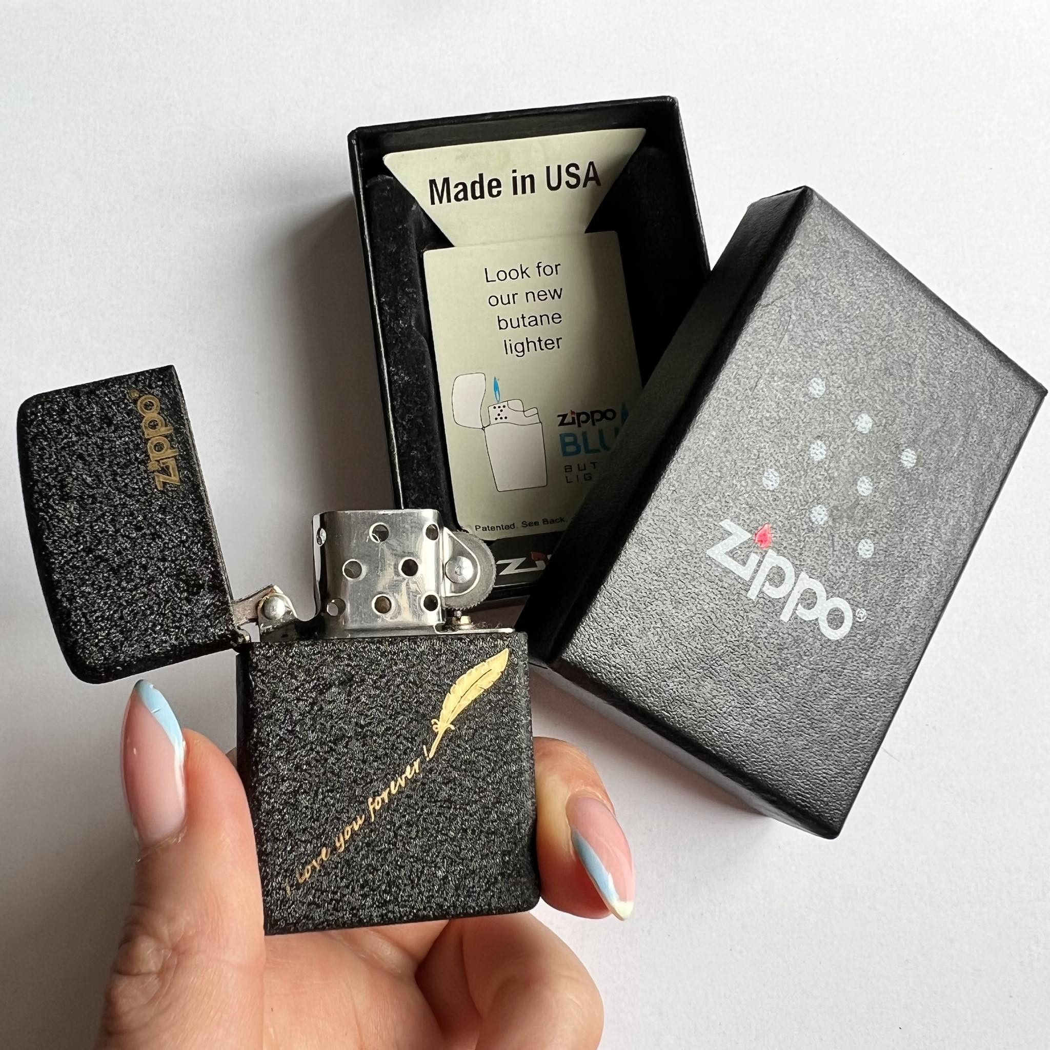 Vintage Zippo USA Men's Pocket Black Lighter in Original Box Size ONE SIZE - 2 Thumbnail
