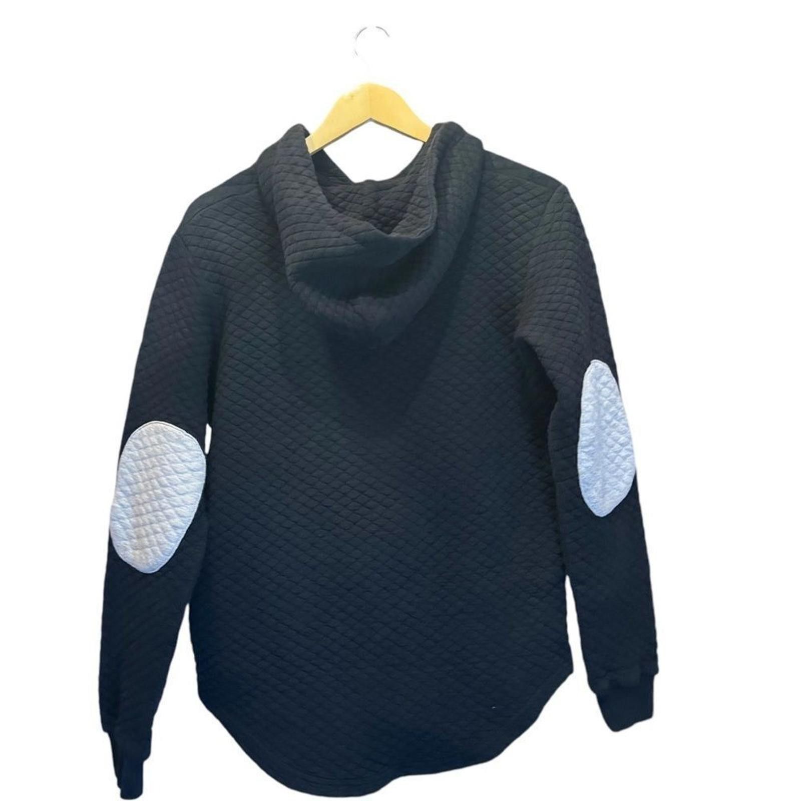 Designer Barstool. Women’s Patchwork Black Hoodie. Size Small. Size S / US 4 / IT 40 - 7 Thumbnail