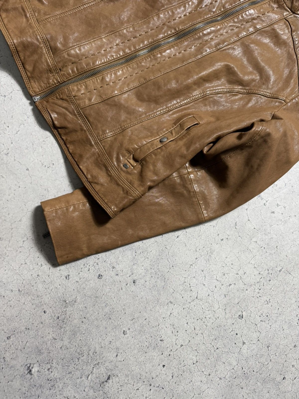 Hugo Boss Hugo Boss Women’s Leather Jacket Brown Size IT 44 Size M / US 6-8 / IT 42-44 - 4 Thumbnail