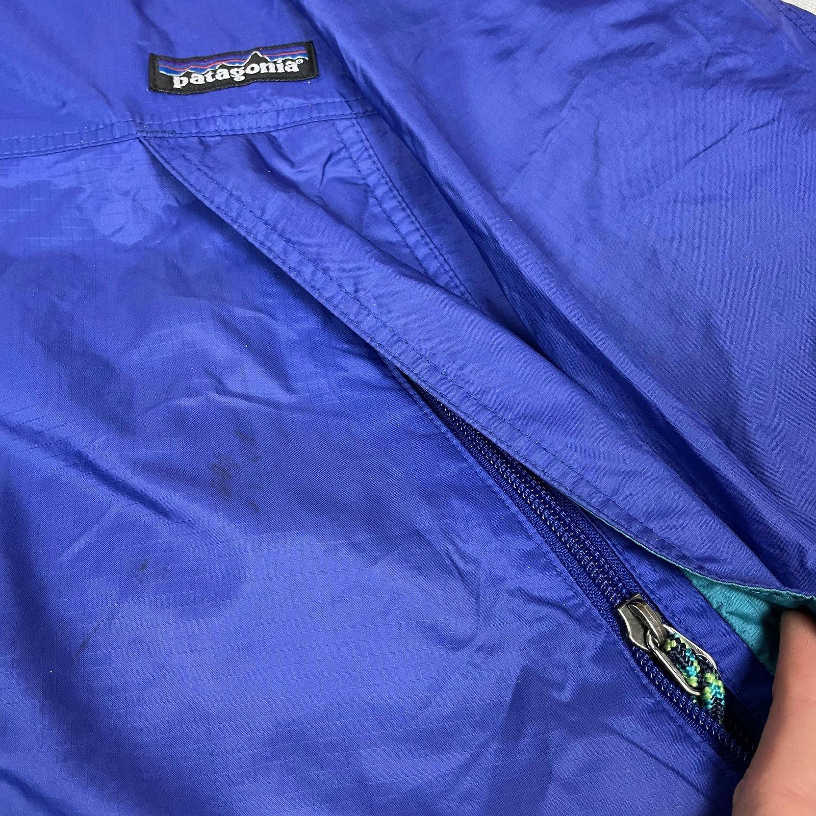 Patagonia Patagonia Men's Blue Full Zip Hooded Windbreaker Jacket Size US M / EU 48-50 / 2 - 5 Thumbnail