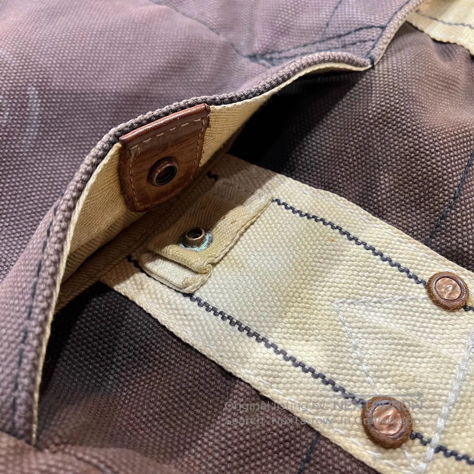 RRL Ralph Lauren RRL Vintage Leather Crossbody Bag. Size ONE SIZE - 8 Thumbnail