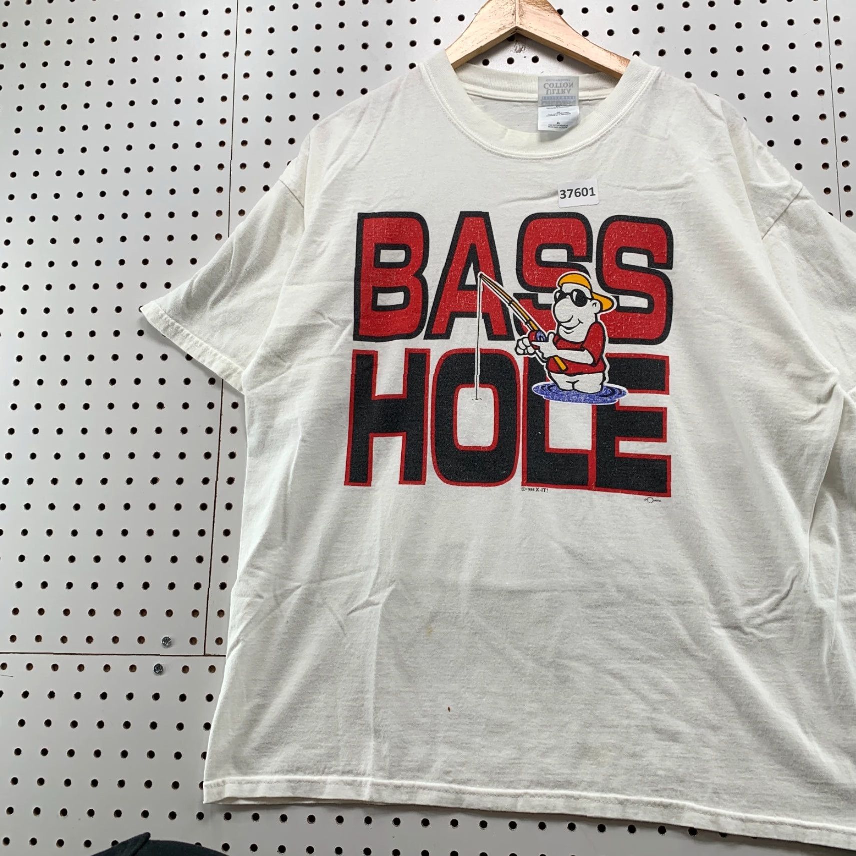 Vintage VINTAGE Bass Fishing Funny Graphic T-Shirt Mens XL White Short Sleeve Crew Neck 90s Size US XL / EU 56 / 4 - 4 Thumbnail