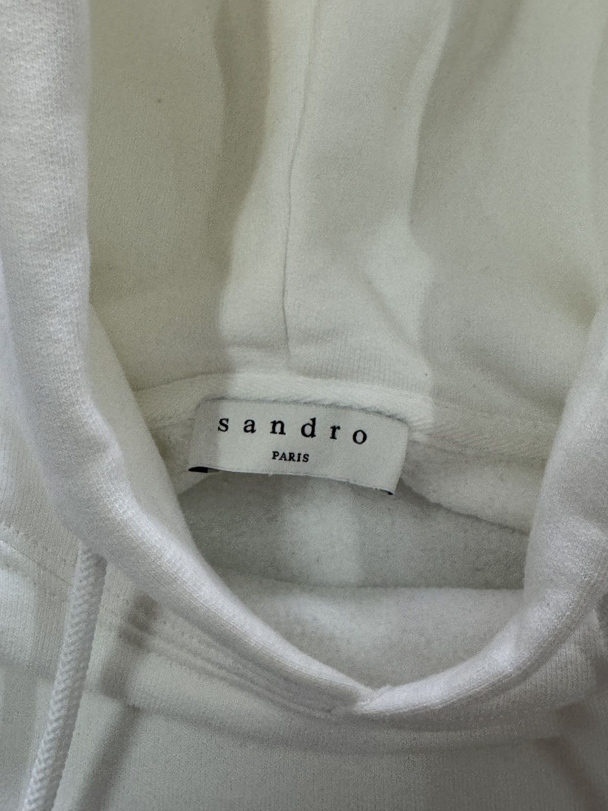 Sandro Sandro White Centrum Logo Hoodie Size US M / EU 48-50 / 2 - 4 Thumbnail
