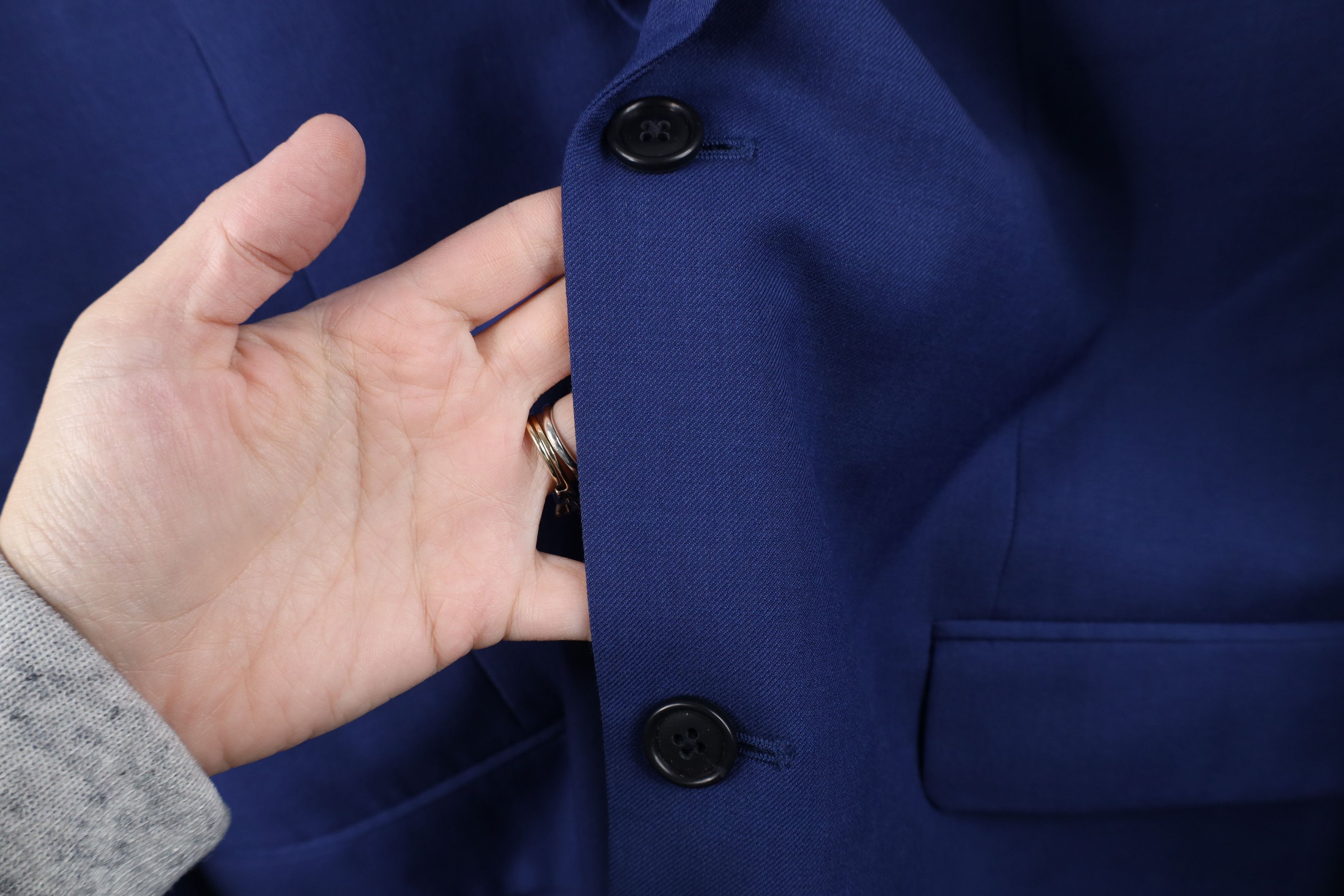 Jos. A. Bank Jos A Bank Wool 2 Button Suit Coat Blazer Jacket Blue Size US XXL / EU 58 / 5 - 7 Thumbnail
