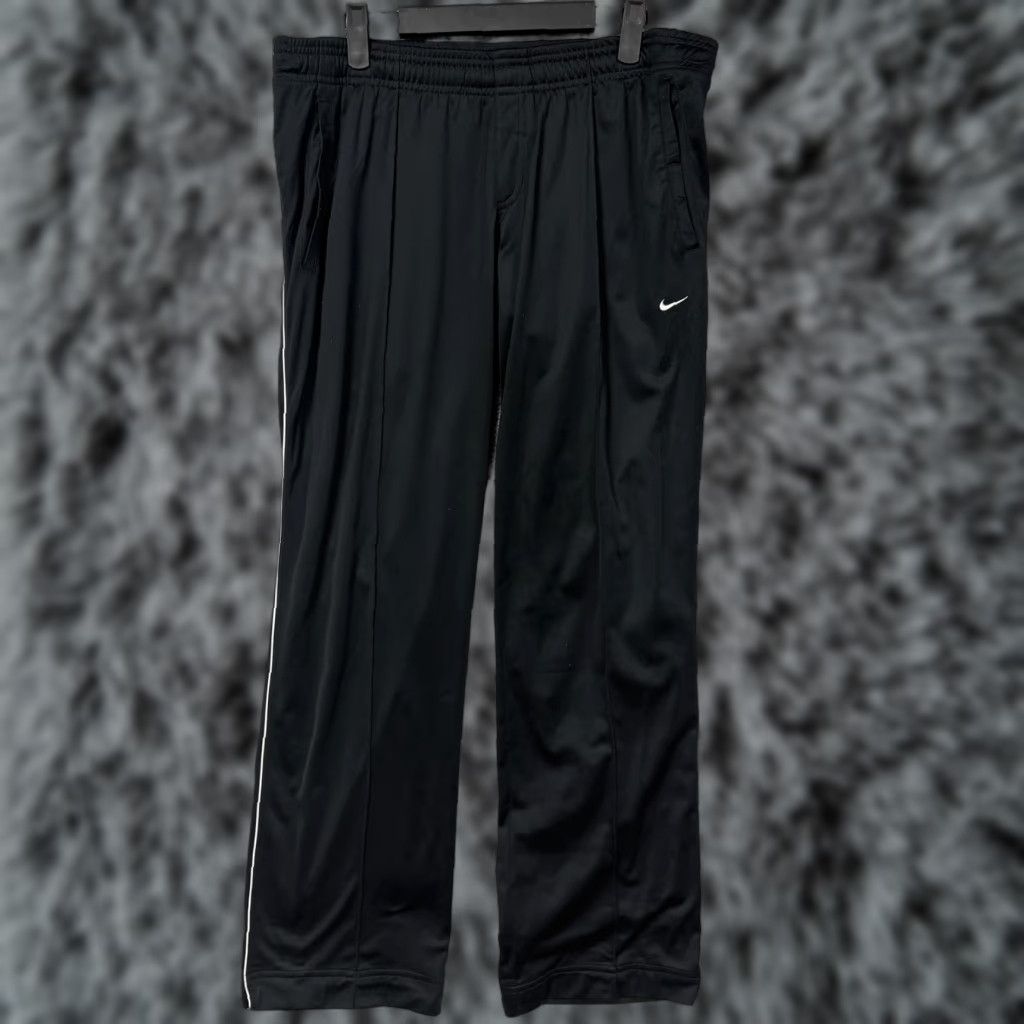 Nike VINTAGE Nike Track Pants Womens XL Black Striped Side Swoosh 90s Athleisure? Size 40" / US 18 - 1 Thumbnail
