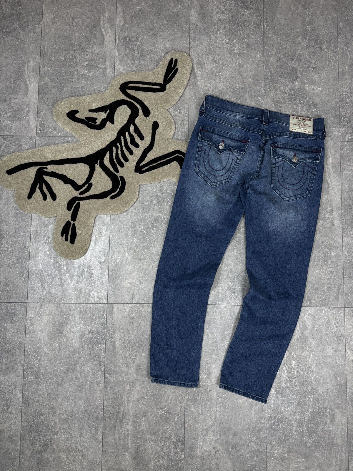 Japanese Brand × True Religion Vintage True Religion rocco relaxed skinny jeans pants denim Size US 34 / EU 50 - 1 Thumbnail