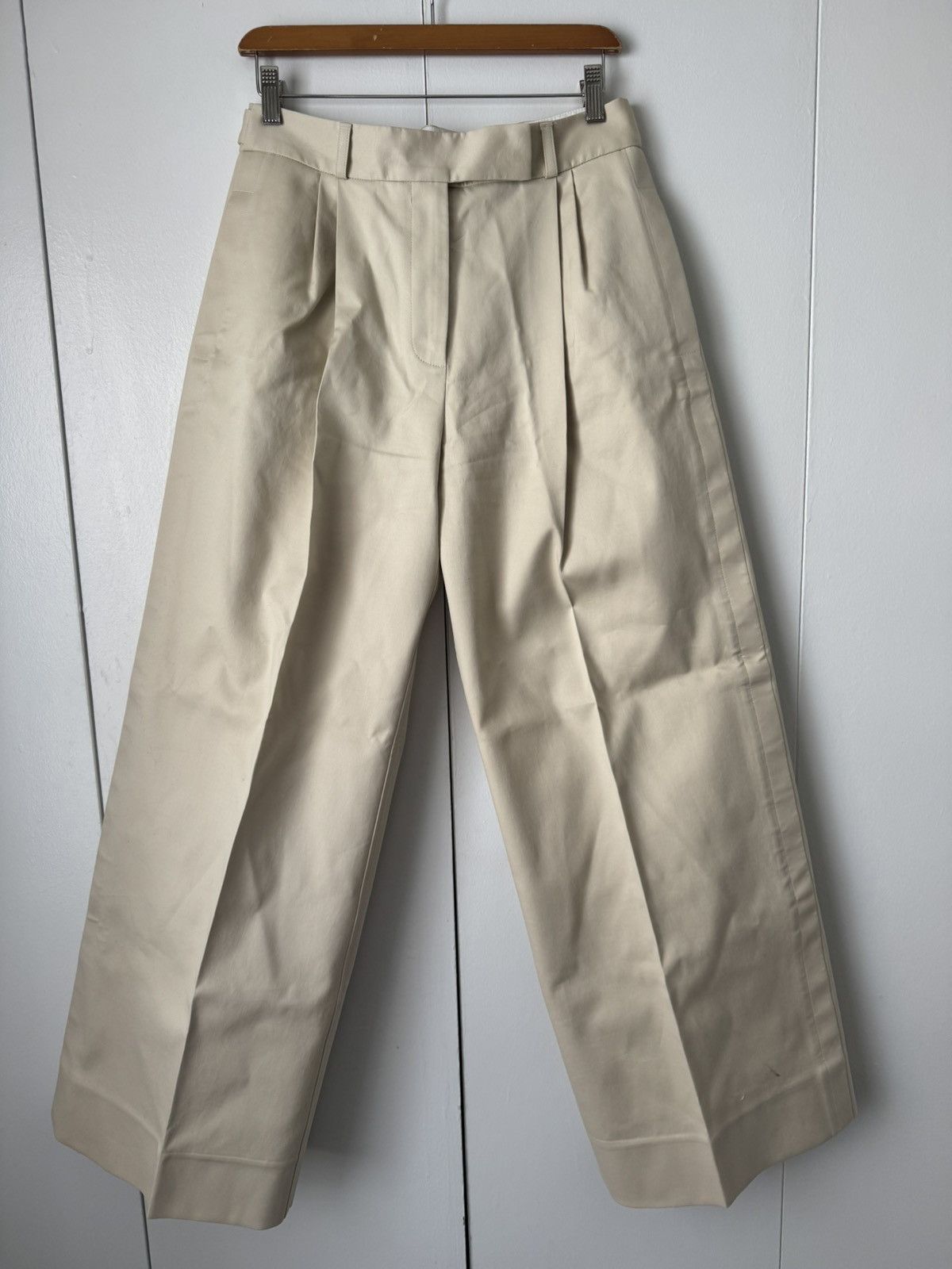 Proenza Schouler Proenza Schouler Khaki Wide- Leg Pants Size 30" / US 8 / IT 44 - 1 Thumbnail