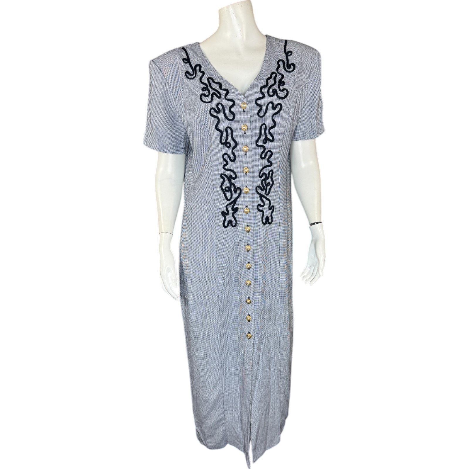 Other Ultra Dress New York Womens 12 Maxi Dress Navy White Size XL / US 12-14 / IT 48-50 - 1 Thumbnail