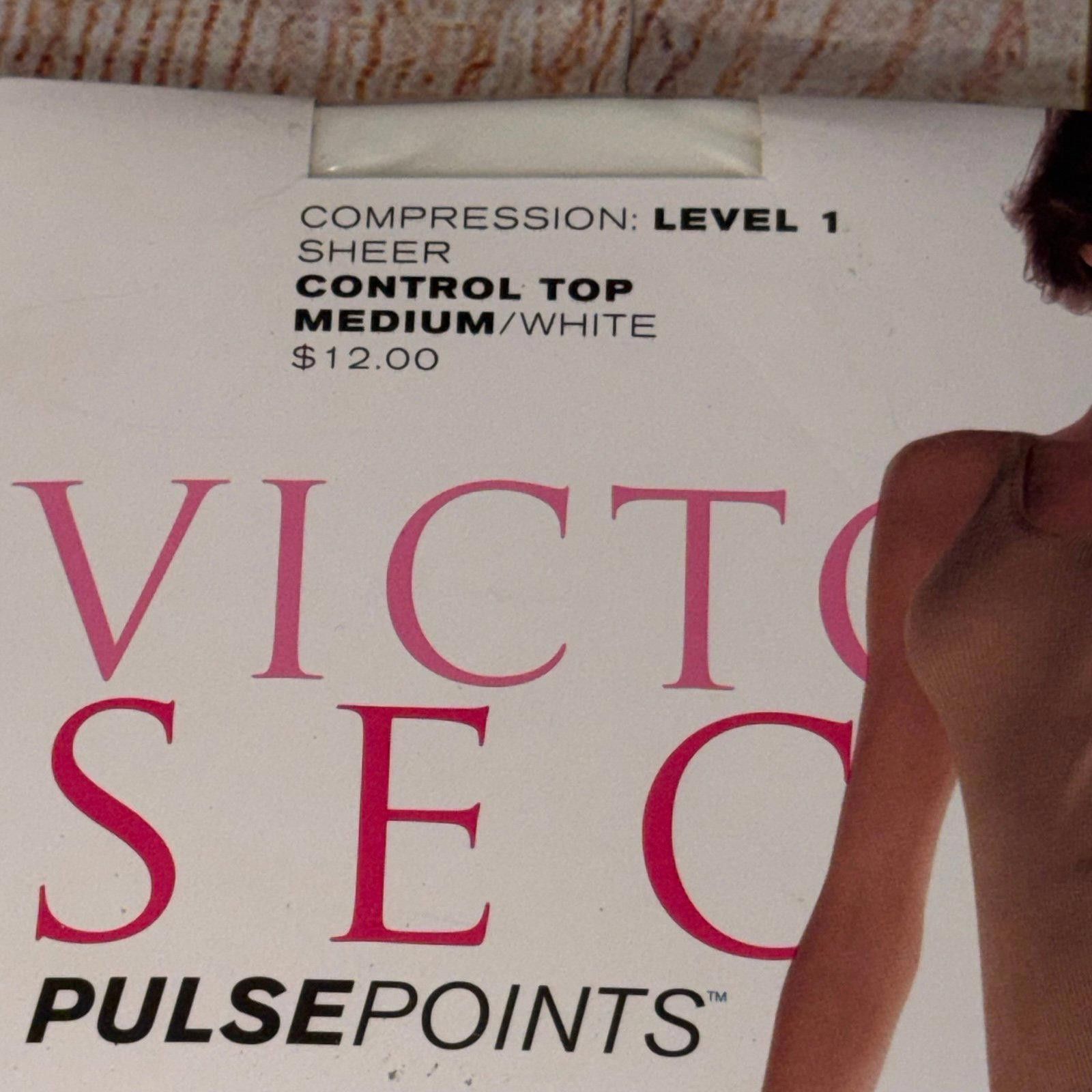 Other Victoria’s Secret Pulse Points Medium White Pantyhose NWT Size ONE SIZE - 2 Thumbnail