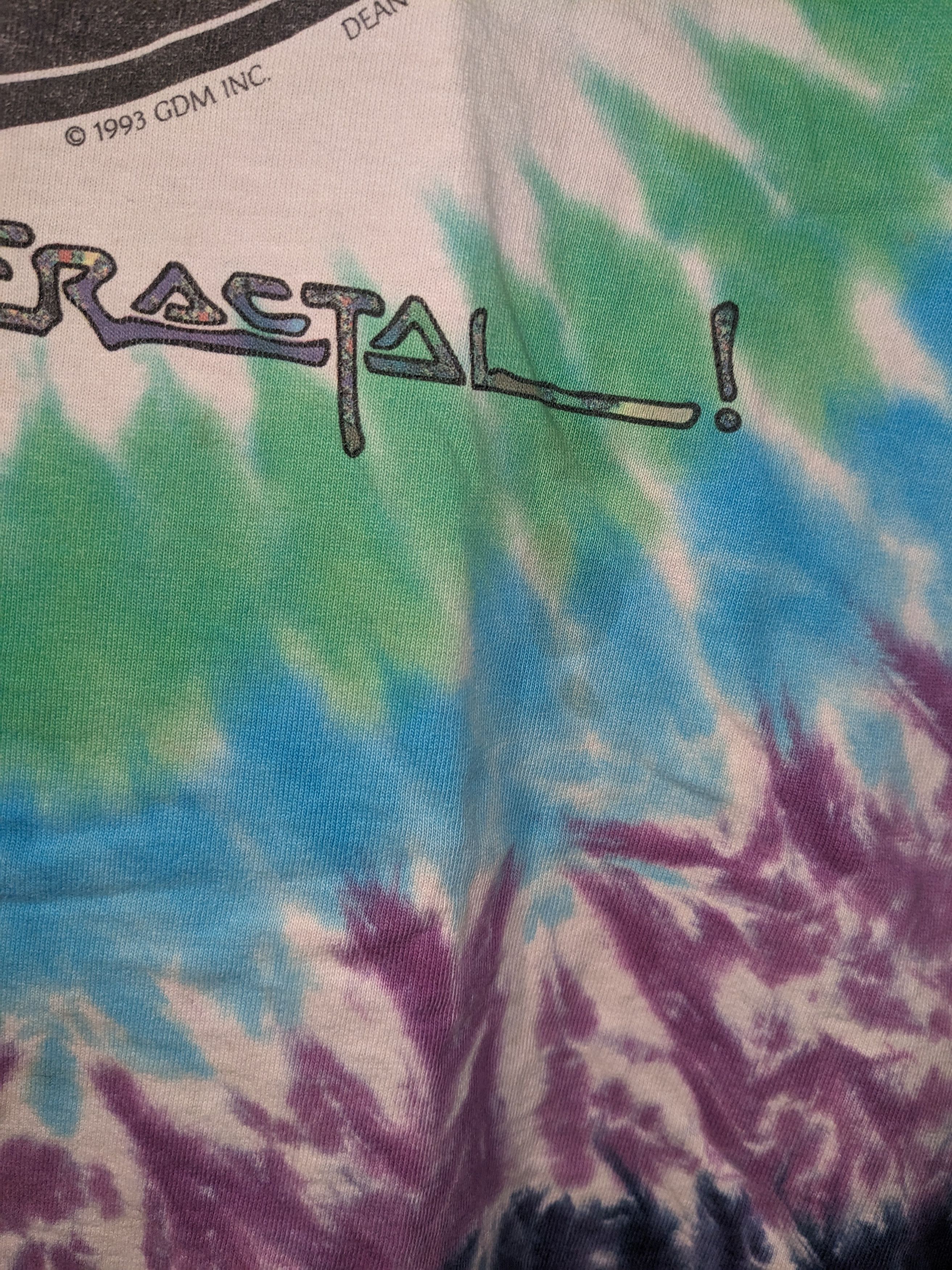 Vintage Vintage 1993 Grateful Dead Steal Your Fractal XL T-Shirt Size US XL / EU 56 / 4 - 11 Thumbnail