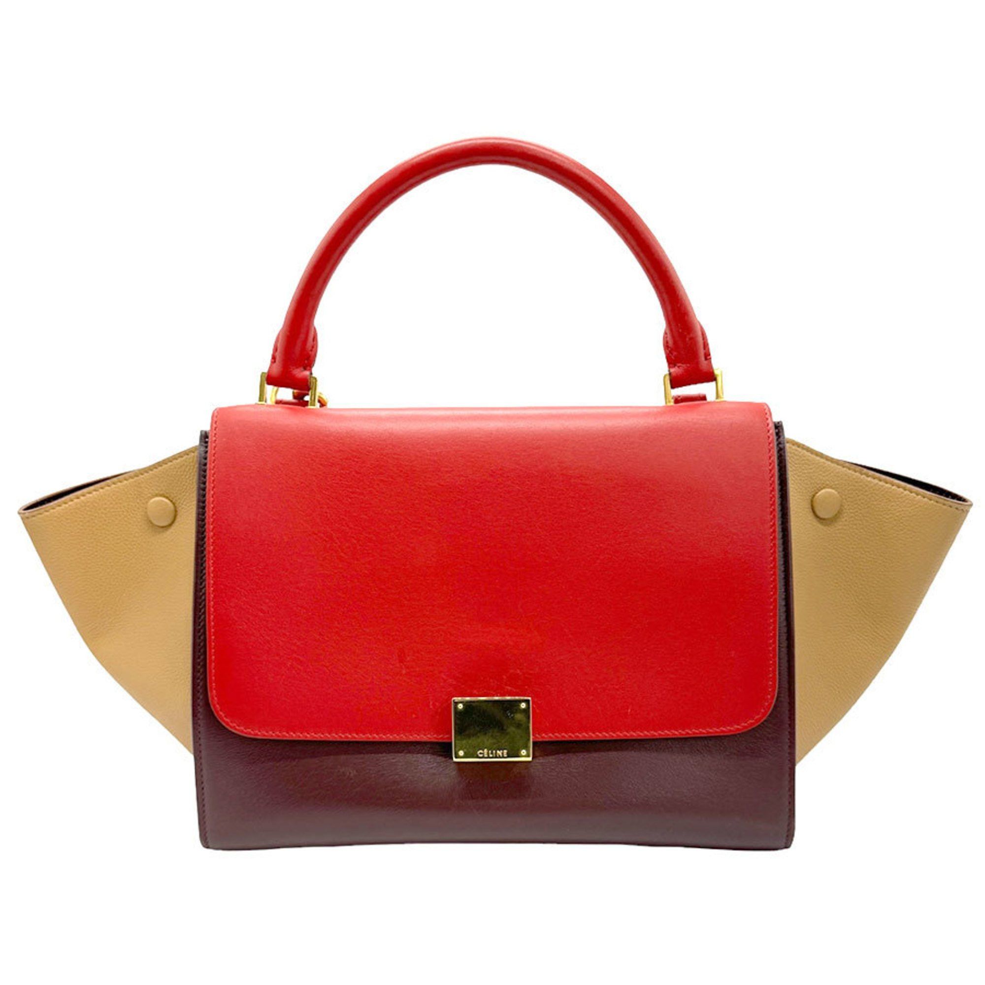 Celine Celine Tricolor Trapeze Bag Leather Size ONE SIZE - 1 Thumbnail