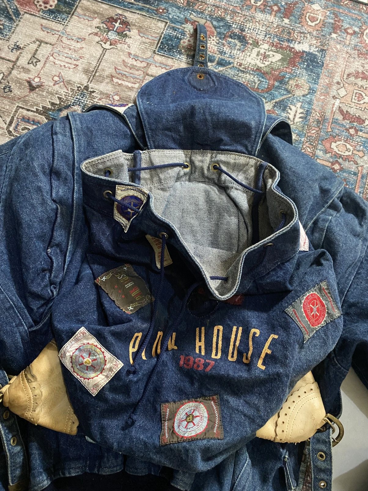 Pink House 🔥VERY RARE🔥 Pink House Backpack Bombers Jacket Size US L / EU 52-54 / 3 - 3 Thumbnail
