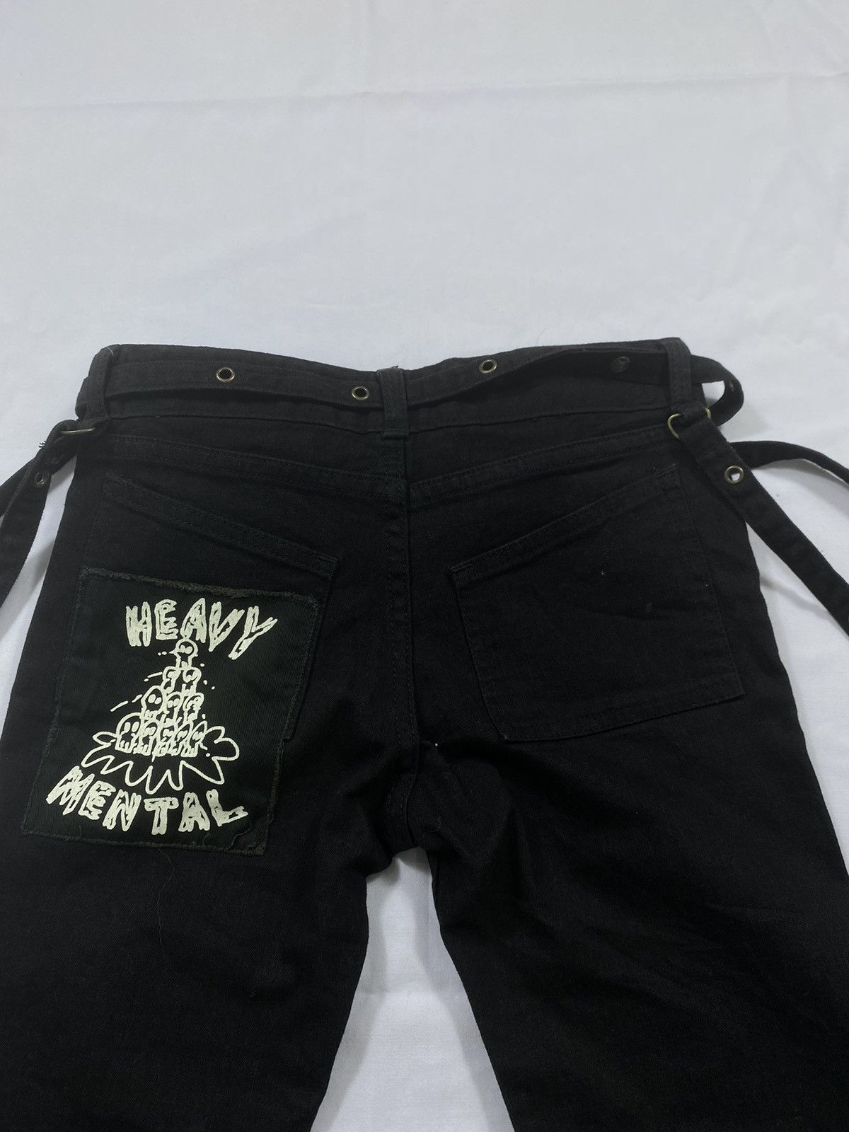 Hysteric Glamour Sick Kids Distressed Hysteric Glamour Punk Flare Pants Size US 26 / EU 42 - 15 Thumbnail