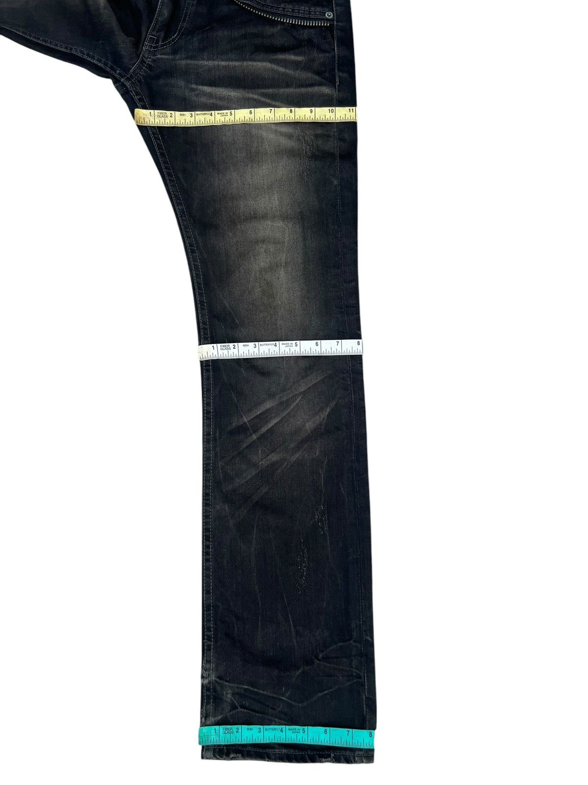 14th Addiction Mud Waxed Clawmark Denim Semantic Design Skulls Jeans Size US 30 / EU 46 - 5 Thumbnail