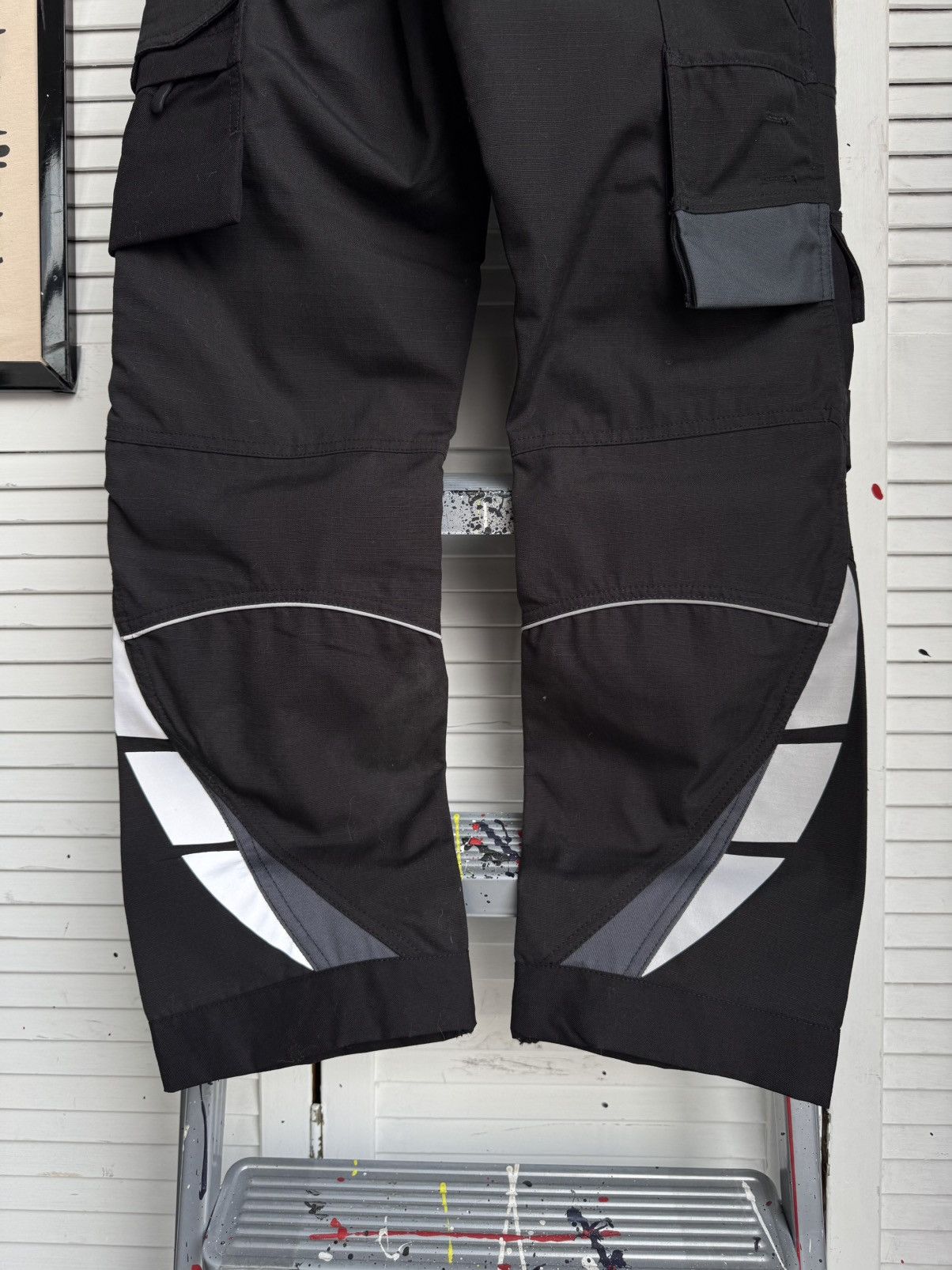 Dickies Dickies Pro Workwear Pants Cordura Reflective Cargo Black Size US 27 - 17 Thumbnail